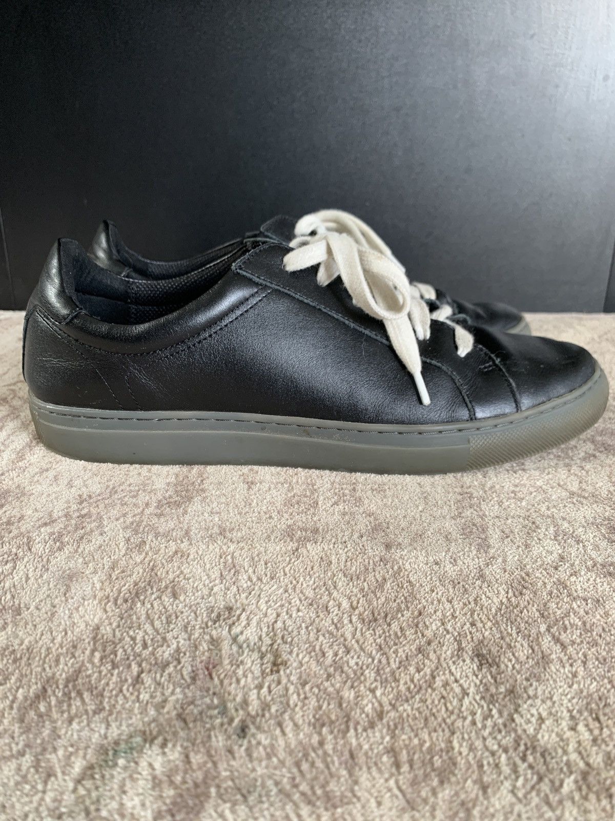 Other Blake McKay Men's Black Leather Low-Top Casual Sneakers 8.5 Size US 8.5 / EU 41-42 - 1 Thumbnail