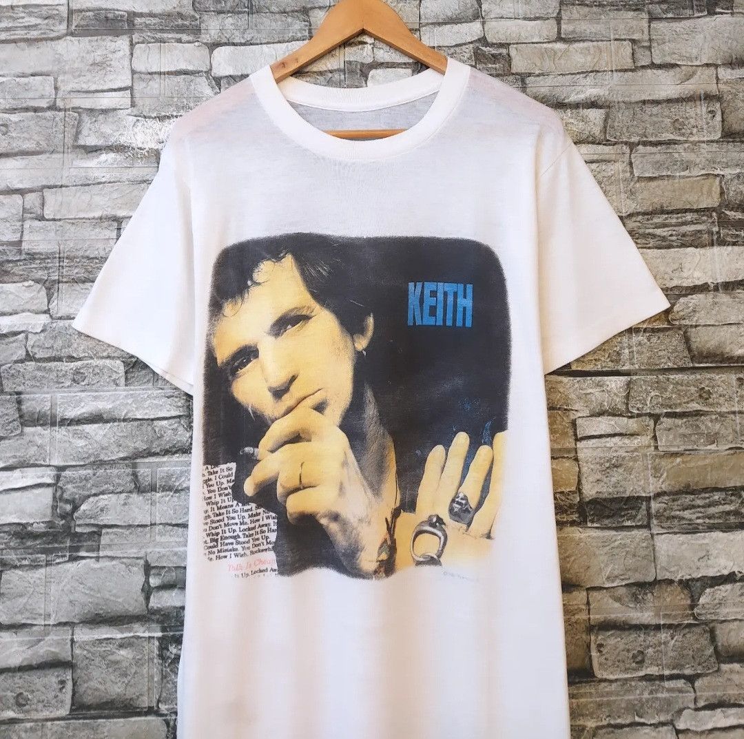 Band Tees 🔥RARE🔥Vintage 80s Keith Richards Tour 1988 Tshirt Size US M / EU 48-50 / 2 - 3 Thumbnail