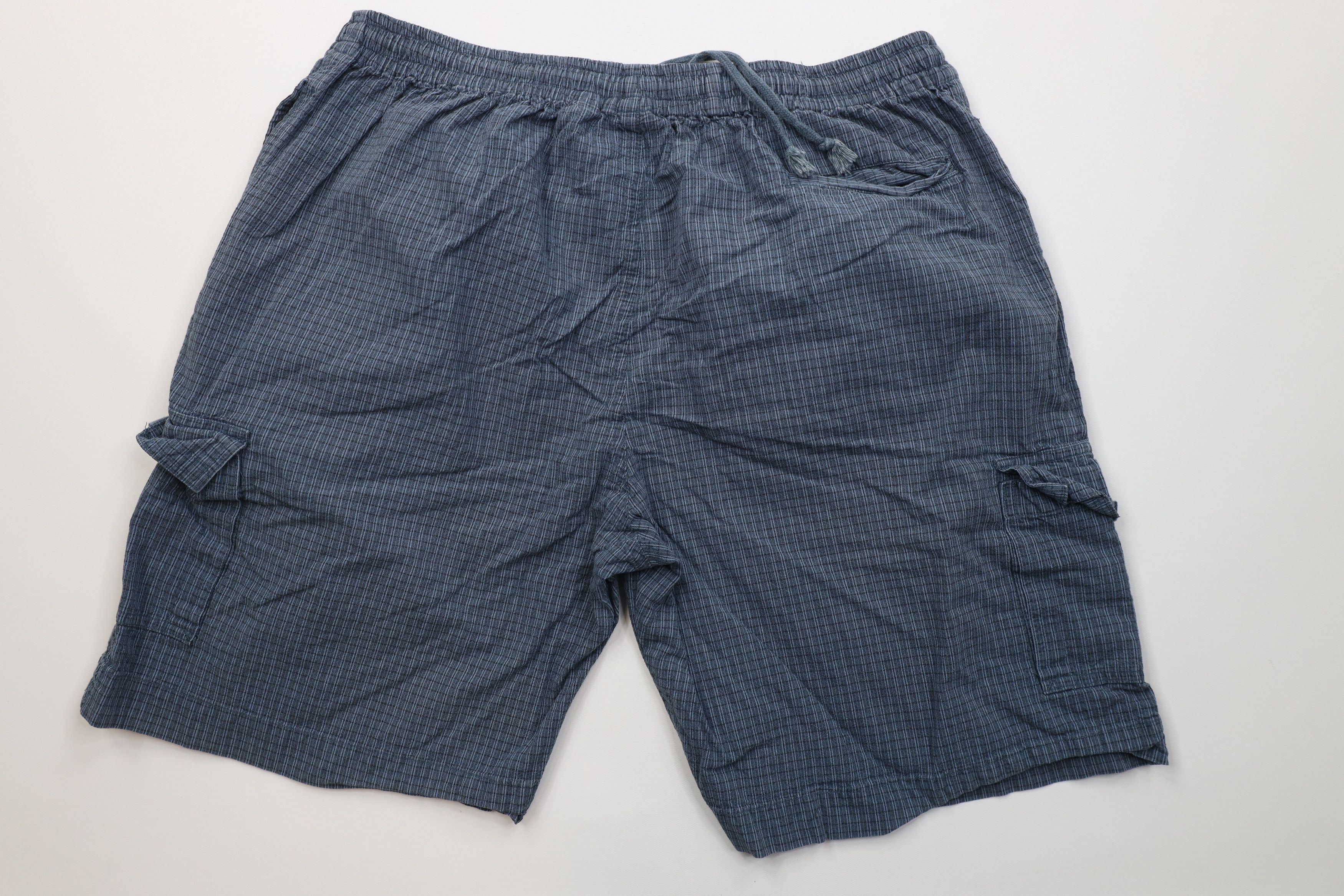 Vintage Vintage 90s Streetwear Above Knee Harem Cargo Shorts Cotton Size US 36 / EU 52 - 7 Thumbnail