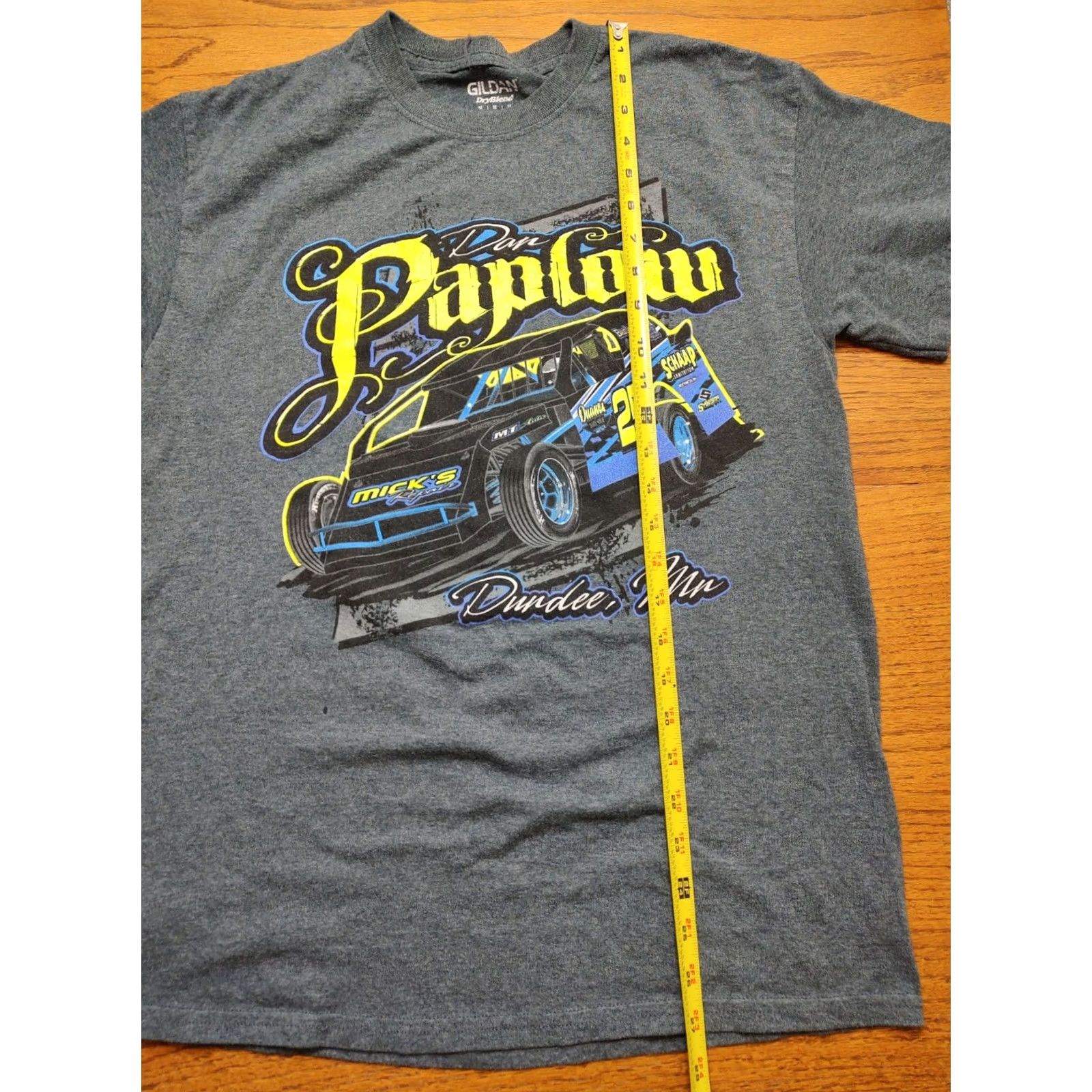 Gildan Don Paplow T-Shirt Gray Mens M Crew Neck Short Sleeve Cotton Blend Graphic Print Dirt Track Racing MN 90s Cars Sports Gildan Latex? Size US M / EU 48-50 / 2 - 4 Thumbnail