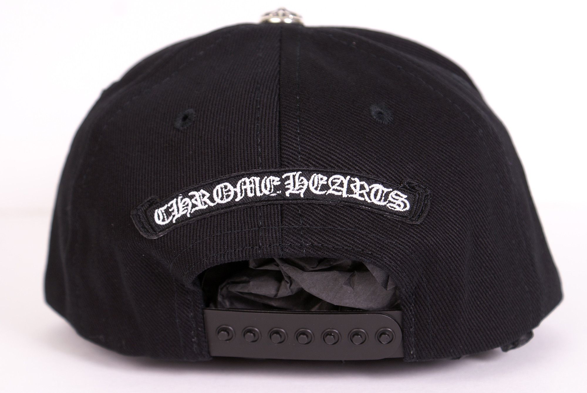 Chrome Hearts 2026 Chrome Hearts RS3 TRIPLE CROSS Denim Baseball Cap Black Size ONE SIZE - 5 Thumbnail