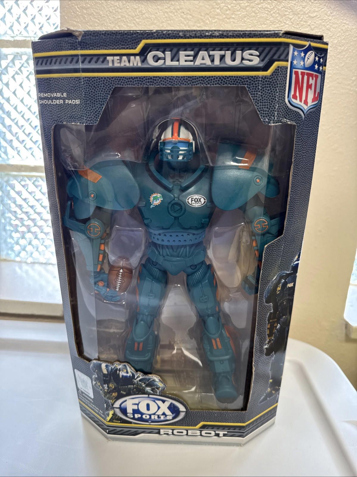 NFL Cleatus V2.0Fox Sports 10" Miami Dolphins Action Heads Robot Size ONE SIZE - 1 Thumbnail