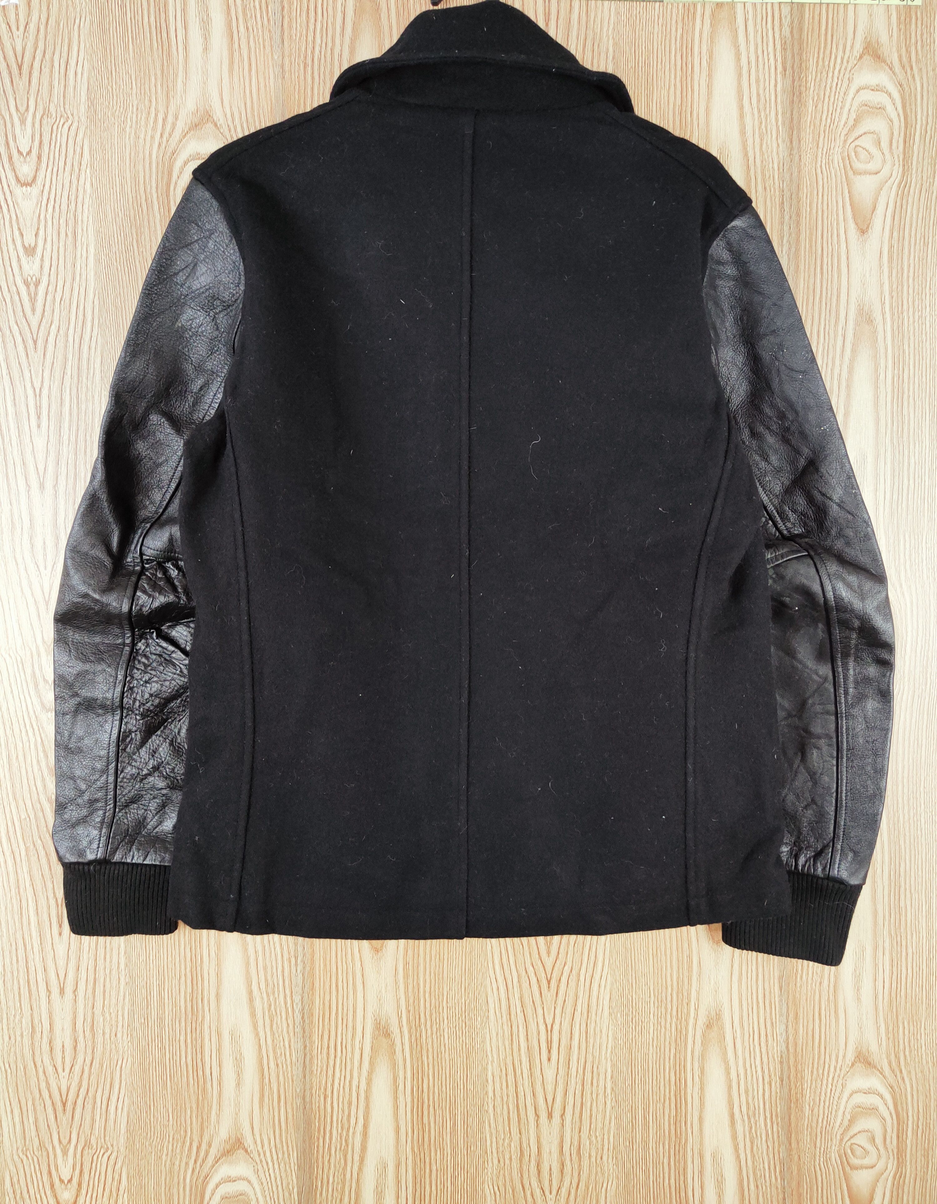 Nike DLL Nike Black Wool Leather varsity Jackets #W145 Size US M / EU 48-50 / 2 - 9 Thumbnail