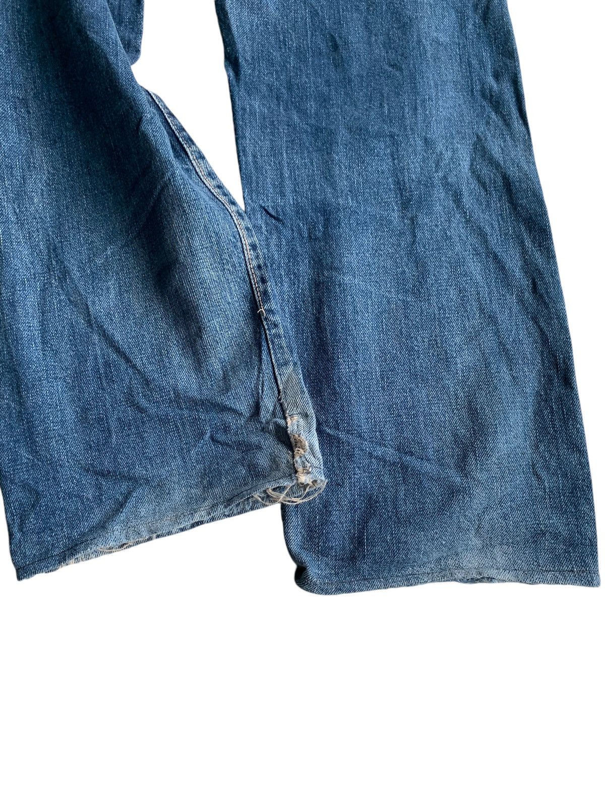 Japanese Brand × Jean Vintage Hr Market Button Fly Selvedge Distressed Denim Size US 30 / EU 46 - 17 Thumbnail