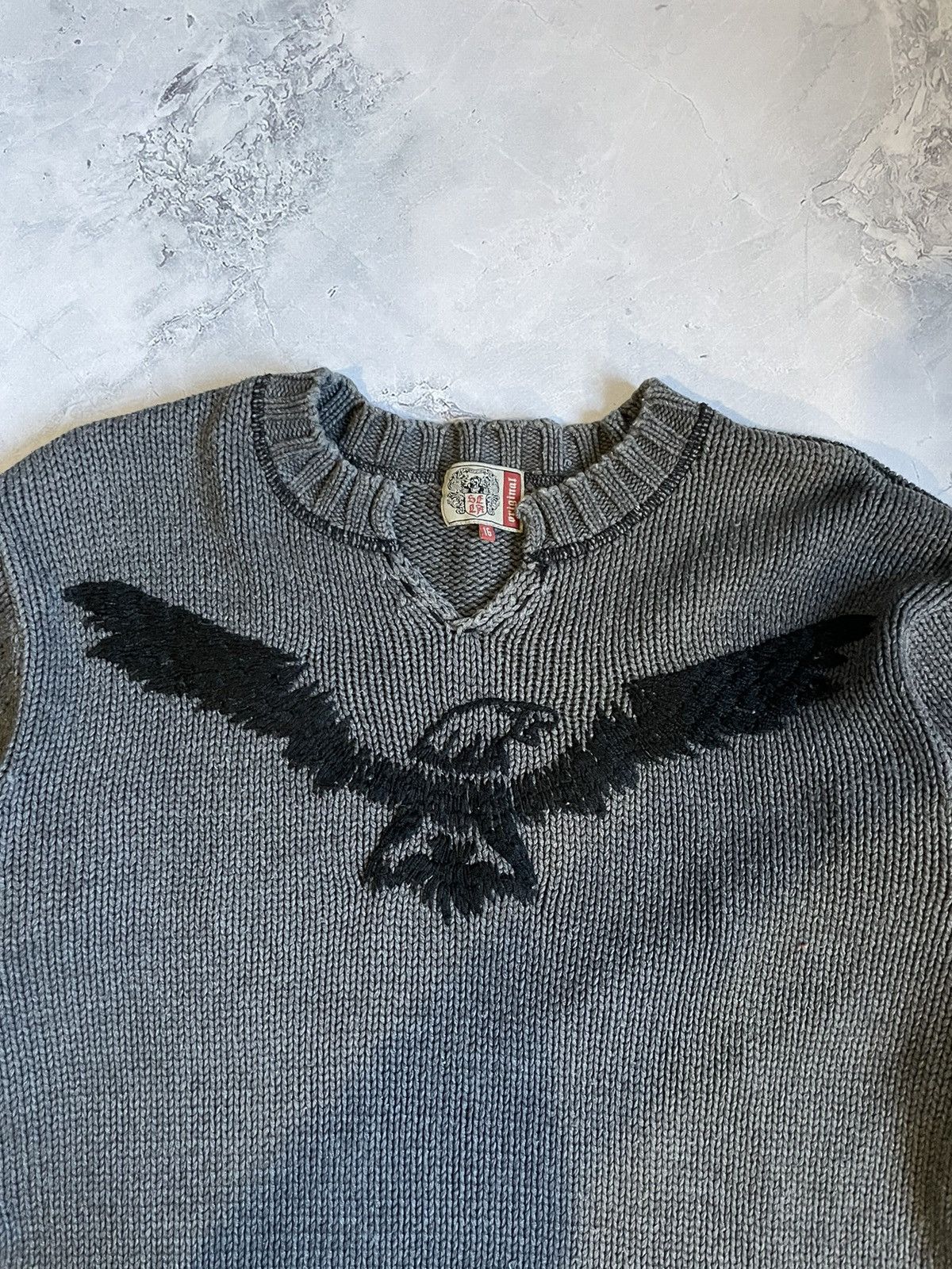 Diesel AvantGarde Vintage Sweatshirt Y2K Printed Knit Japan Sweater Size US L / EU 52-54 / 3 - 7 Thumbnail