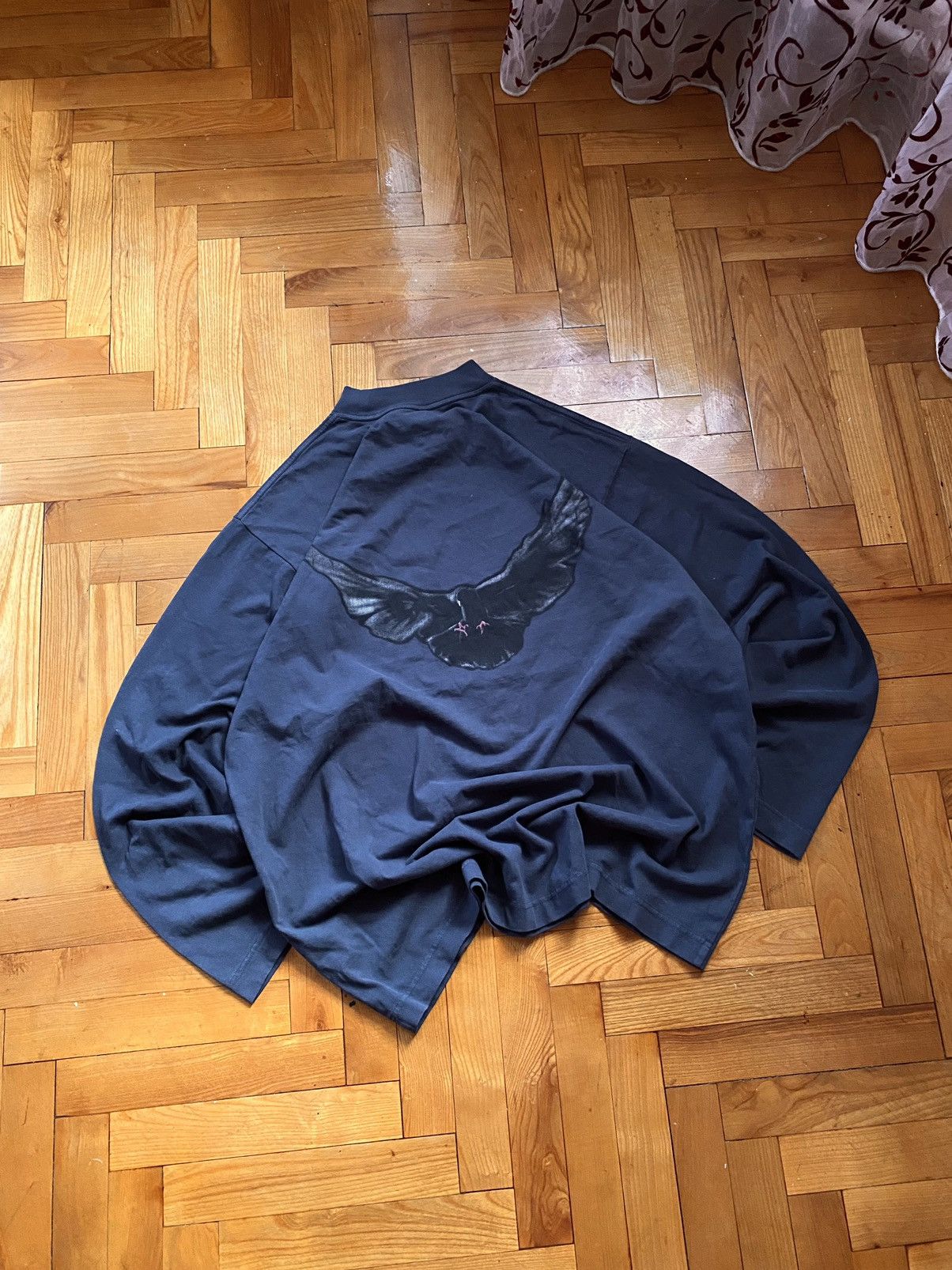 Balenciaga × Gap × Yeezy Blue Yeezy Gap Balenciaga Dove Longsleeve Size US M / EU 48-50 / 2 - 1 Thumbnail