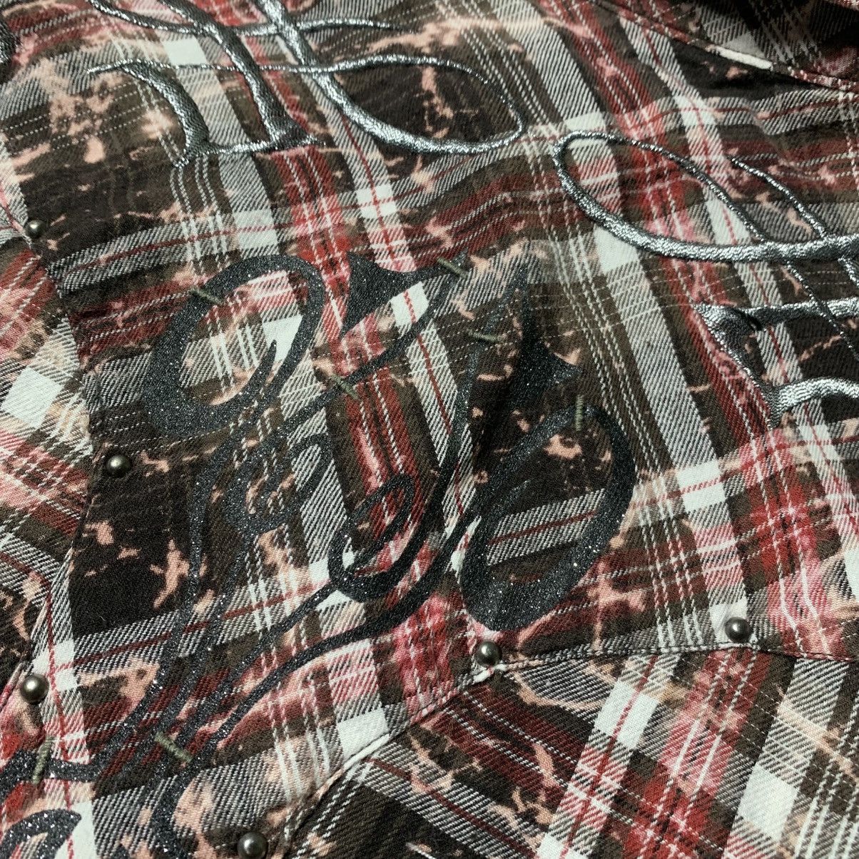 In The Attic × Japanese Brand × Vintage In The Attic Embroidery Shirt Punk Gothic Cowboys Style Size US L / EU 52-54 / 3 - 11 Thumbnail