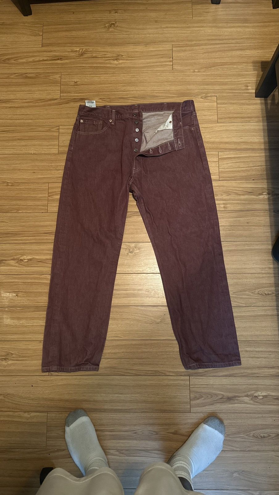 Levi's Levi mens 501 Jeans Size US 40 / EU 56 - 2 Thumbnail