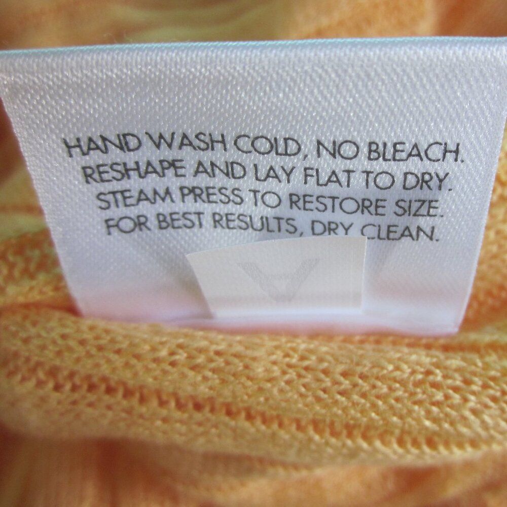 Eileen Fisher Eileen Fisher Womens Size M Organic Linen Rib Knit Sweater Orange / Yellow Size M / US 6-8 / IT 42-44 - 8 Thumbnail