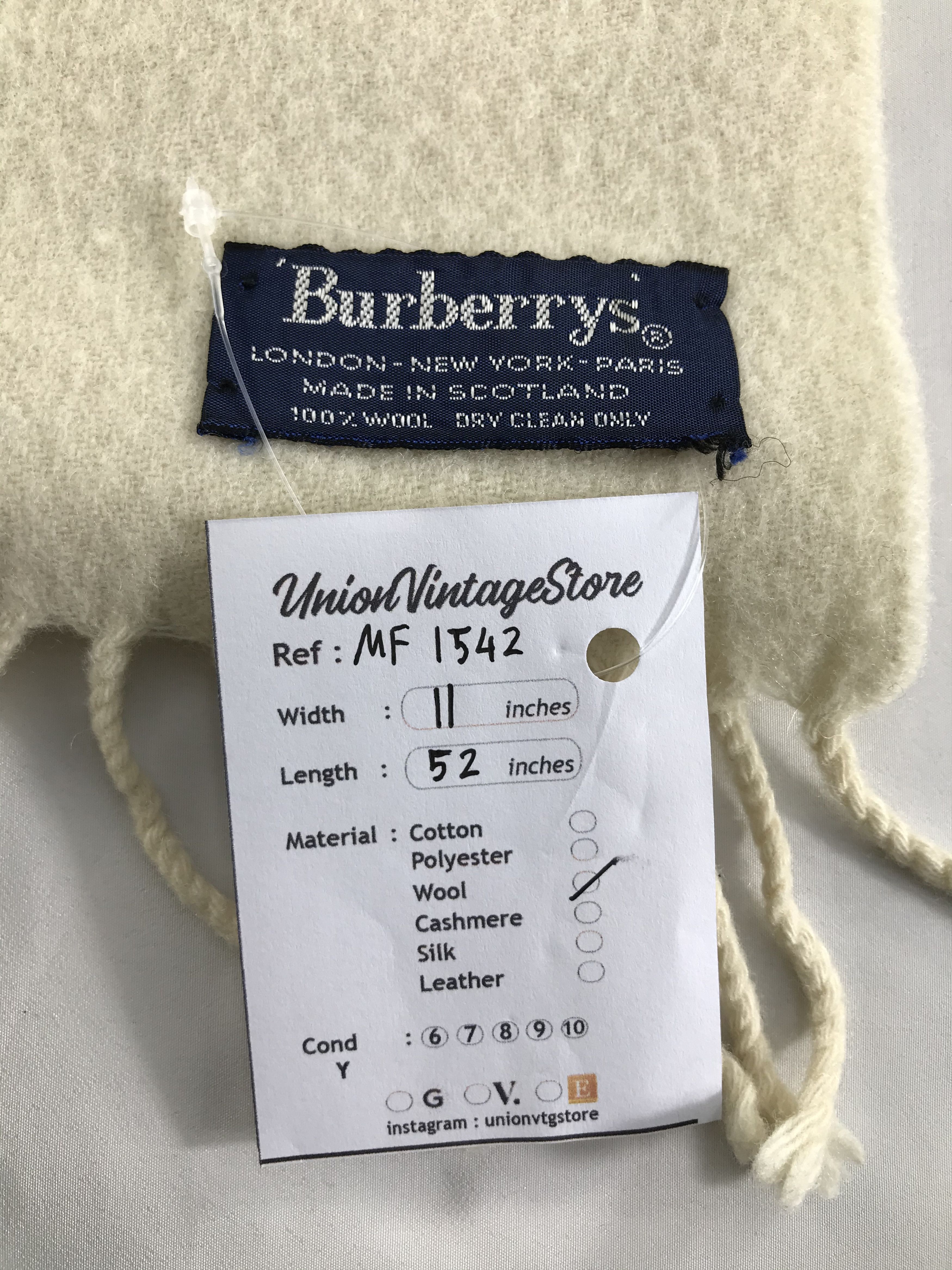 Burberry Vintage Burberry Scarf/Muffler/Neckwear MF1542 Size ONE SIZE - 5 Thumbnail