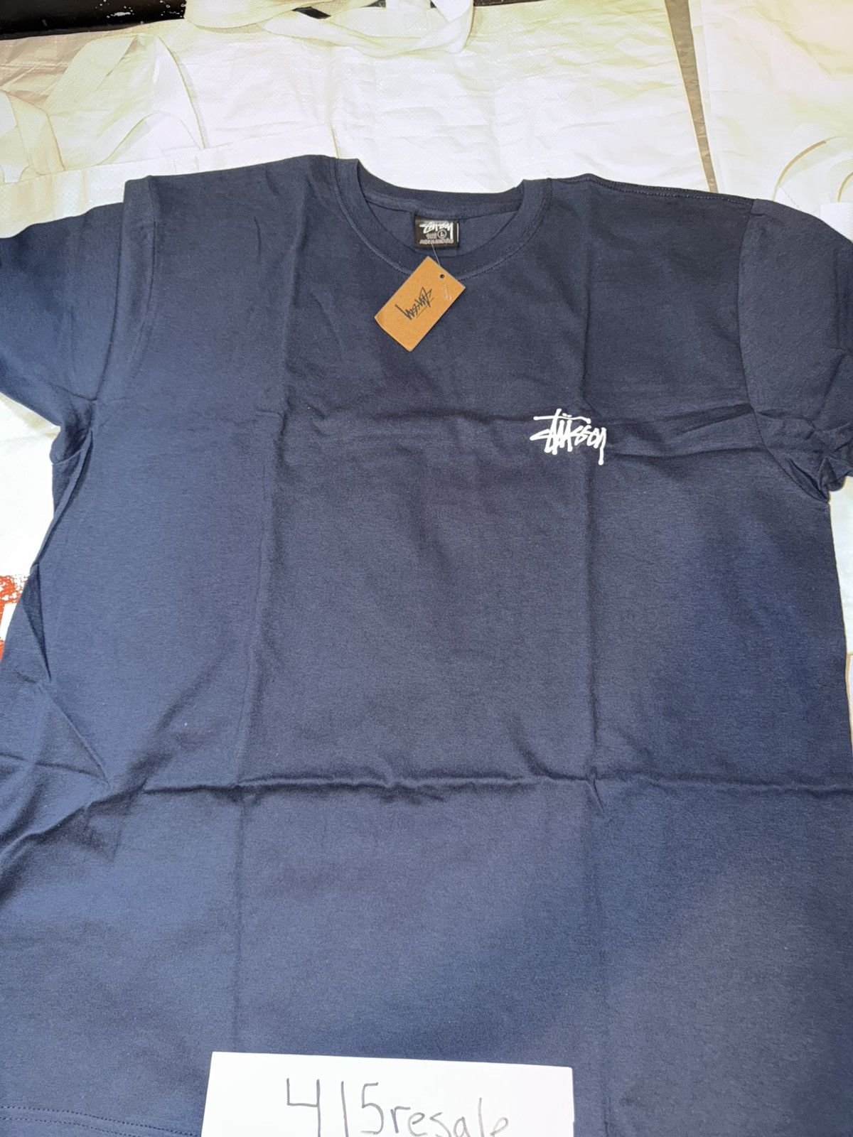 Stussy Stussy Basic Logo Tee Navy Size US L / EU 52-54 / 3 - 8 Thumbnail