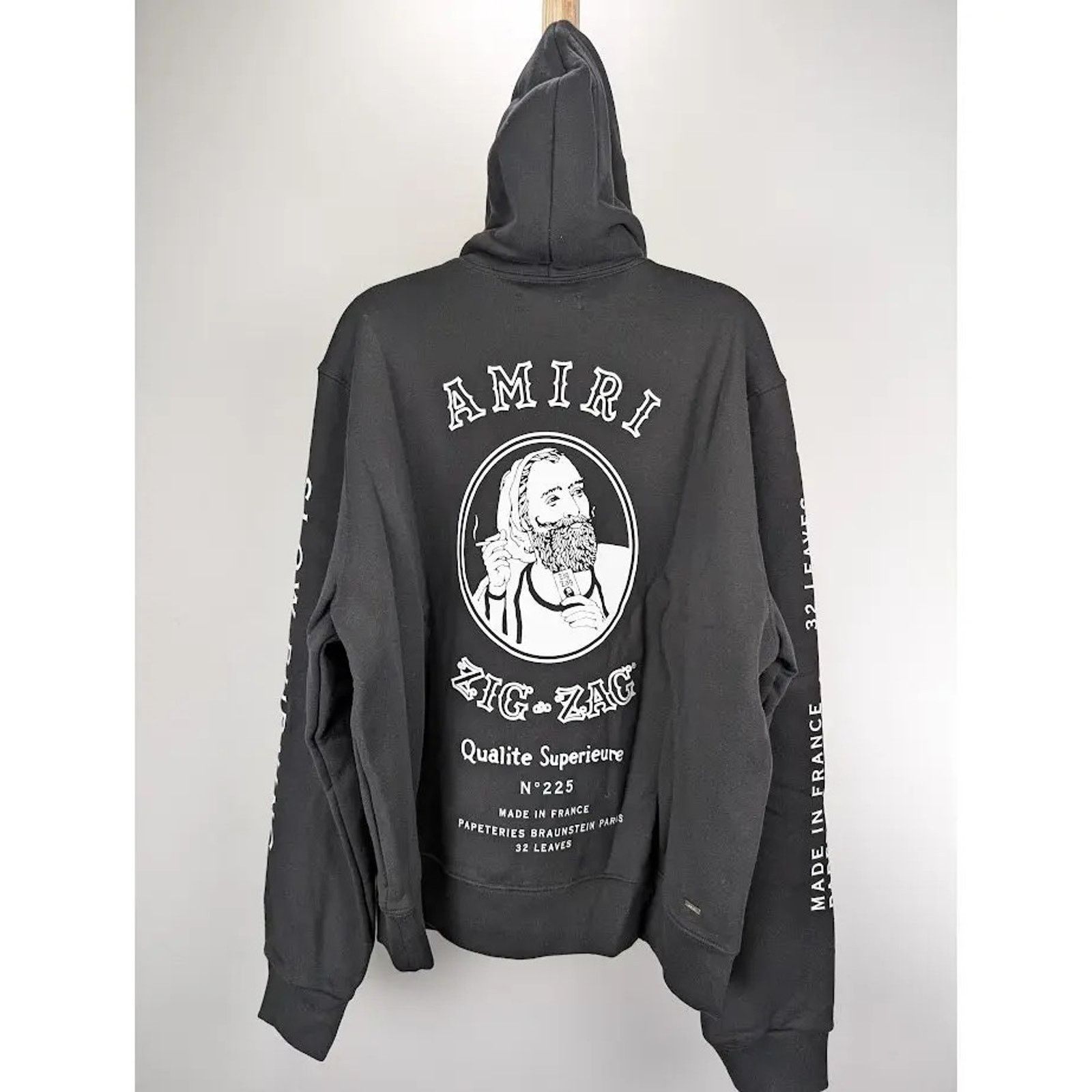 Amiri o1rshd1 Amiri x Zig Zag Hoodie in Black Size US M / EU 48-50 / 2 - 16 Thumbnail