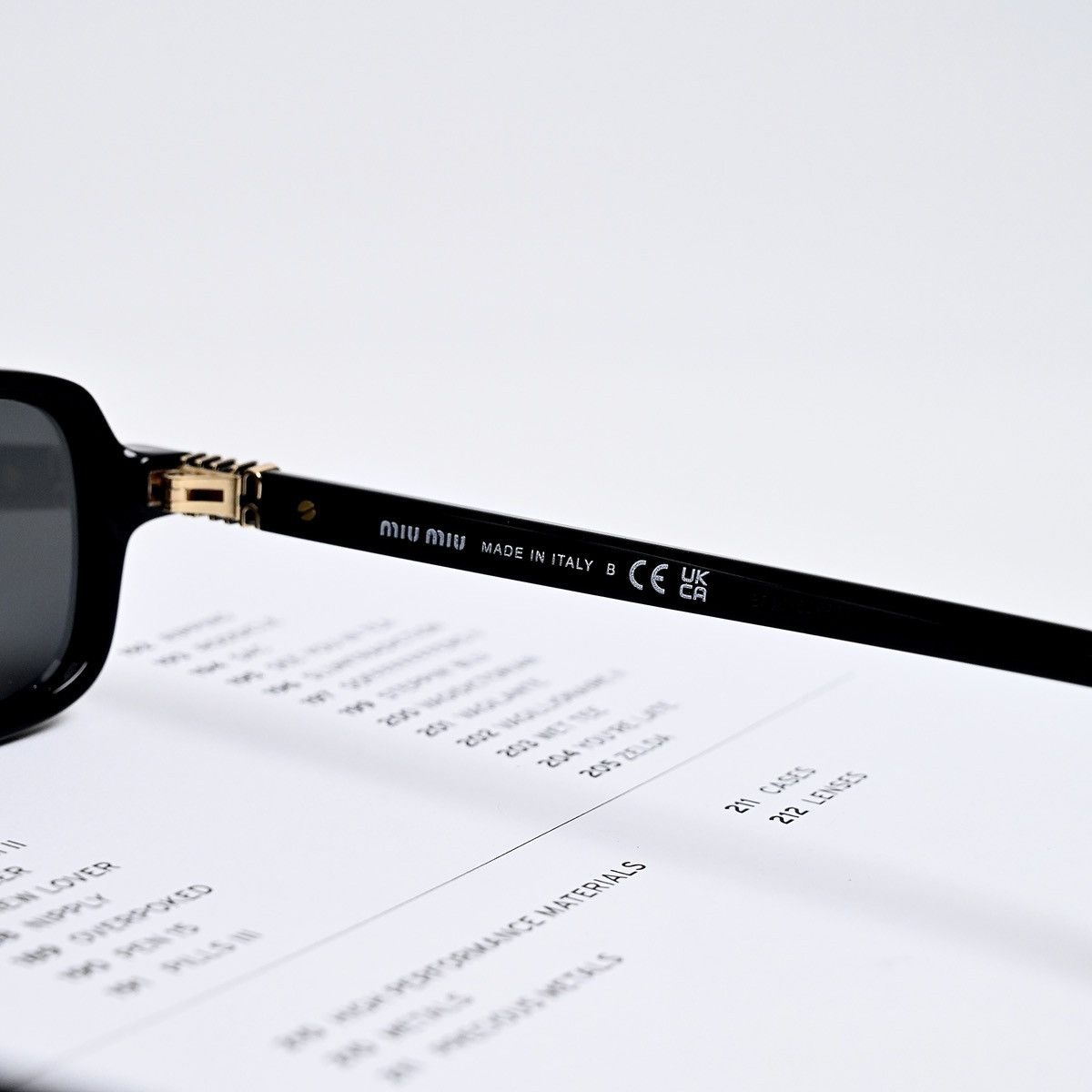 Miu Miu MIU MIU 0MU 11ZS SUNGLASSES Size ONE SIZE - 5 Thumbnail
