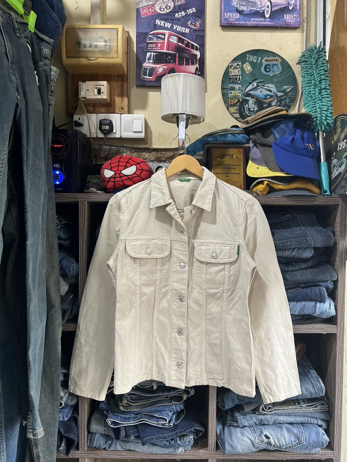 United Colors Of Benetton 🔥United Colors of Benetton Denim Jacket Size US S / EU 44-46 / 1 - 1 Thumbnail