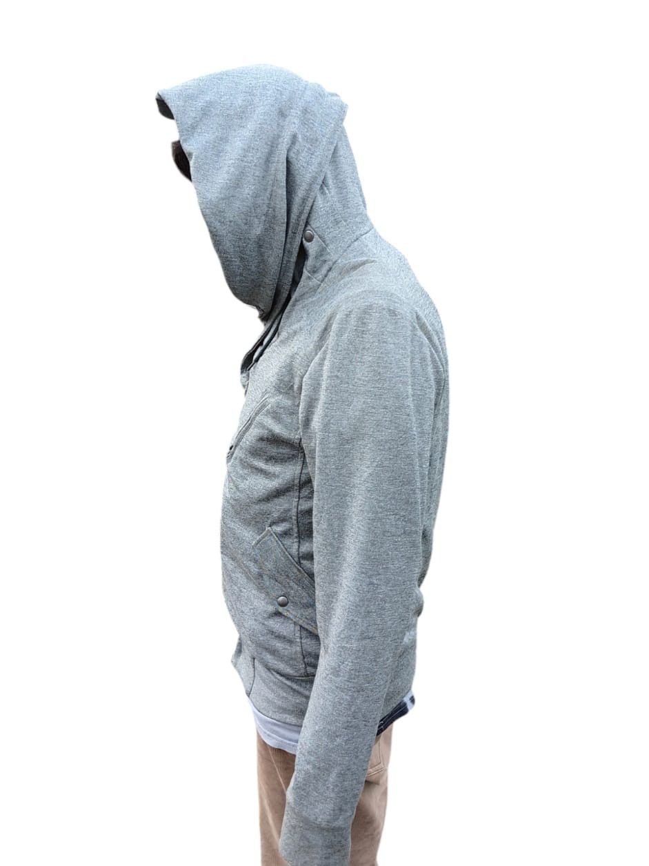 Japanese Brand Blue tornado japan asymmetrical zipper hoodie Size US M / EU 48-50 / 2 - 1 Thumbnail