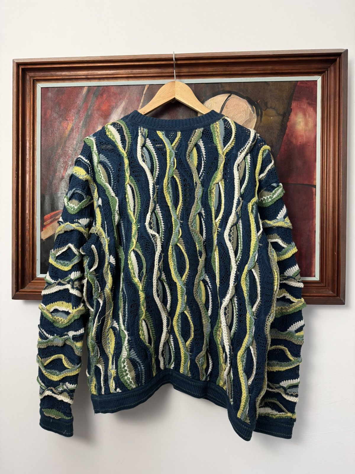 Coogi Vintage 90s Coogi Knit Sweater Rap Notorious Big Rare Hype Size US L / EU 52-54 / 3 - 2 Thumbnail