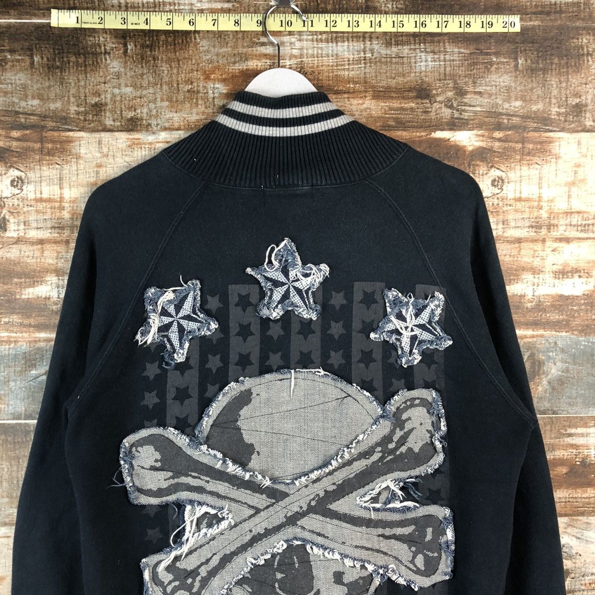 Japanese Brand DL Rad Sally skull Bombers varsity sweater Jacket #A2451 Size US M / EU 48-50 / 2 - 13 Thumbnail