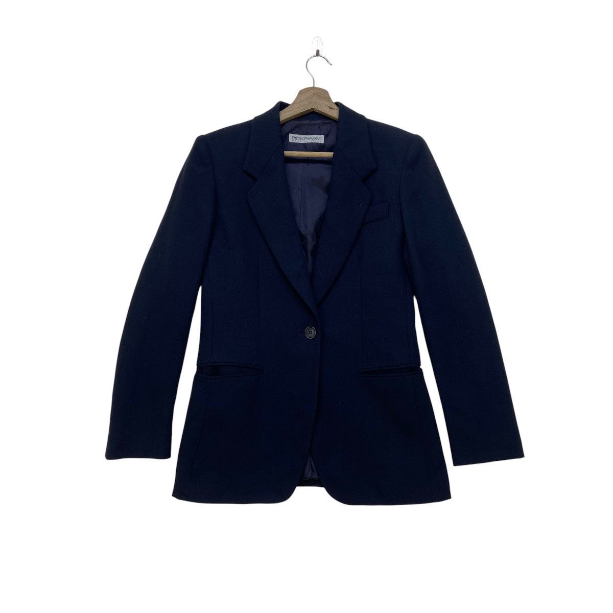Emporio Armani Emporio Armani Made in Italy Laine Wool Blazer Coat Size XS / US 0-2 / IT 36-38 - 1 Thumbnail