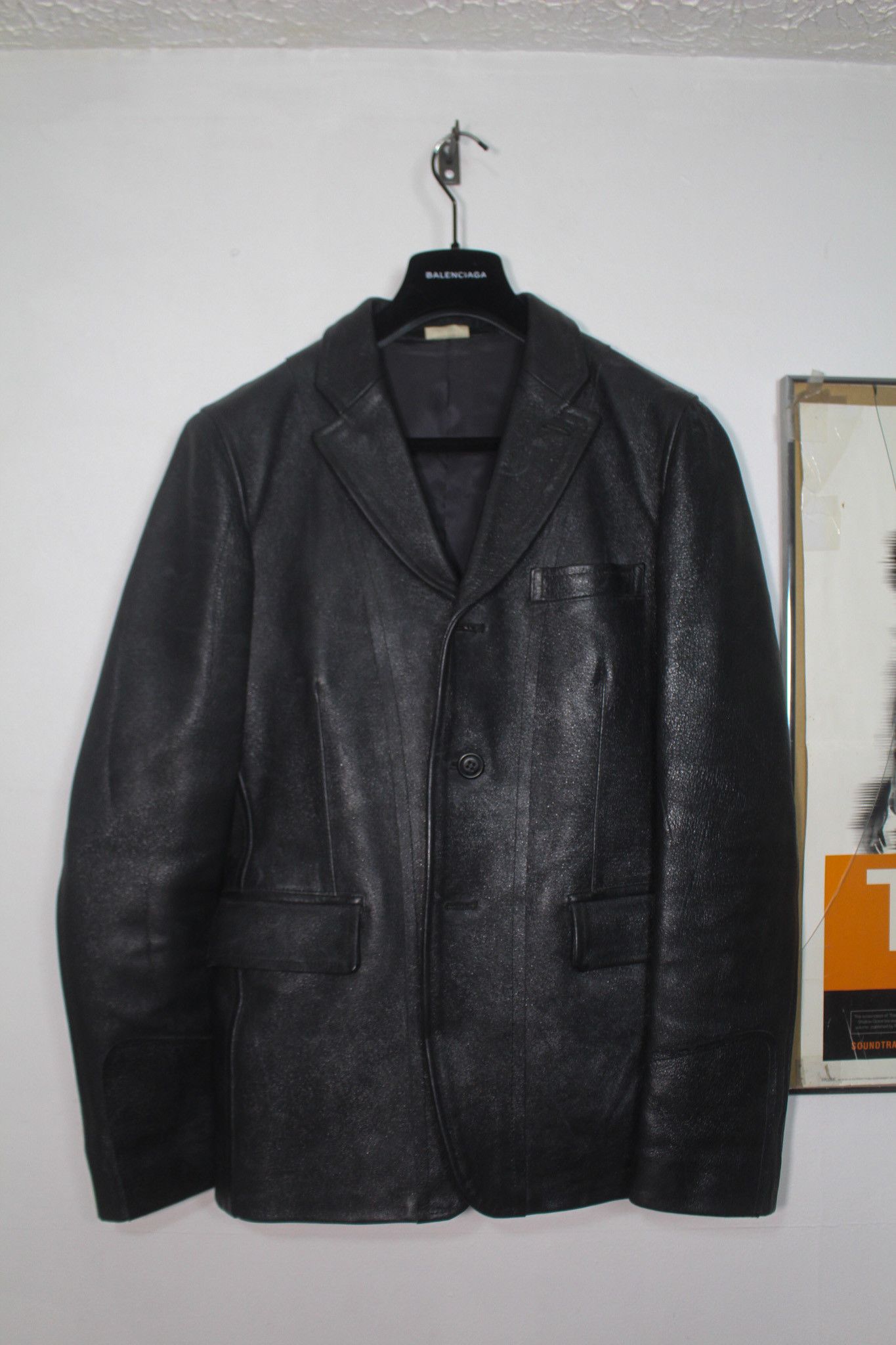 2007 MAINLINE PIGSKIN LEATHER BLAZER
