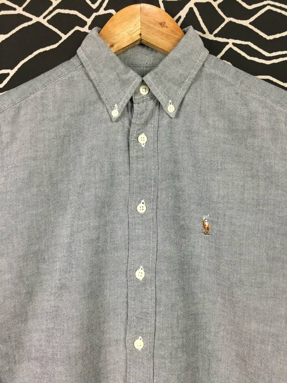 RRL Ralph Lauren × Ralph Lauren × Vintage Vtg Ralph Lauren Oxford Slim Fit Button Up Shirt Size 8 Size S / US 4 / IT 40 - 3 Thumbnail
