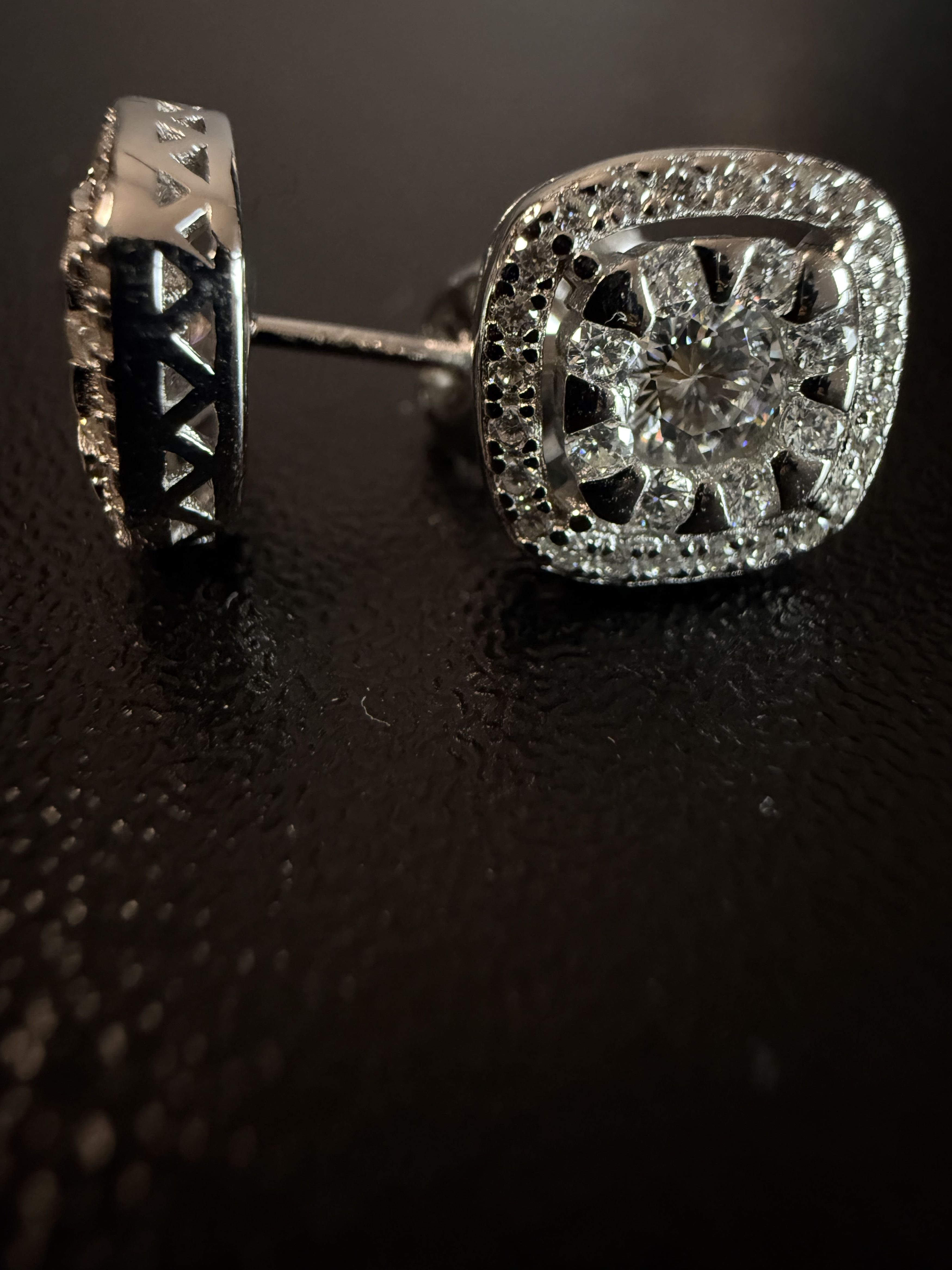 Other Crystal Polar Crown Moissanite 925 silver mens earrings Size ONE SIZE - 10 Thumbnail