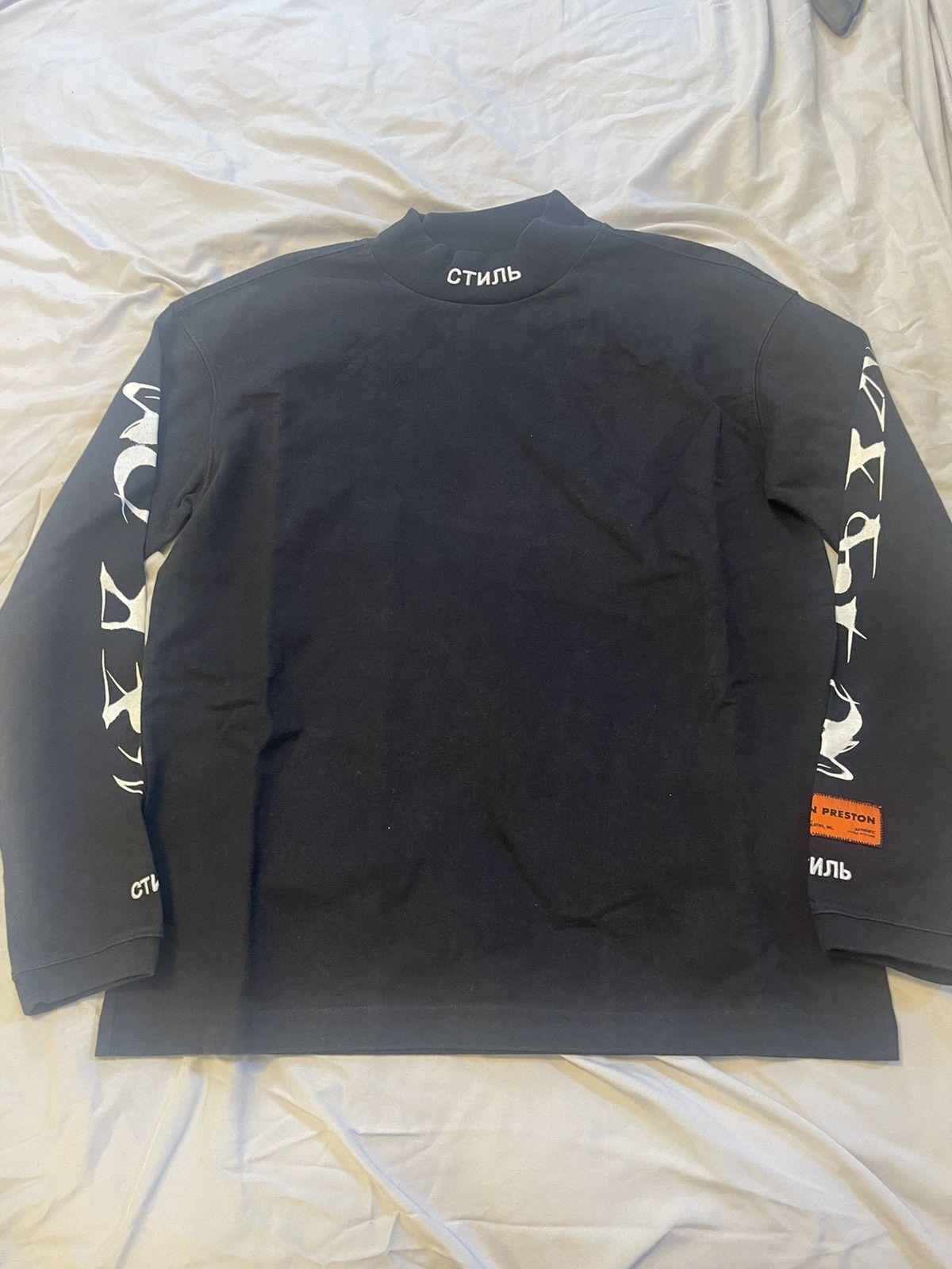 image of Heron Preston Ctnmb Turtleneck in Black, Men's (Size Small)