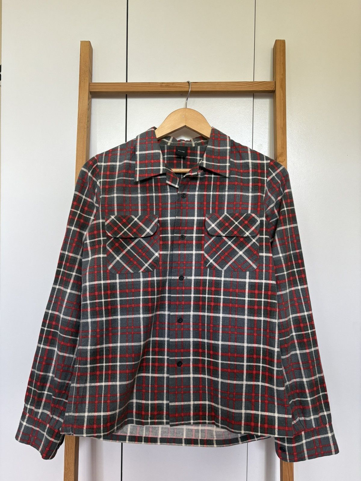 Japanese Brand × Pledge Pledge Plaid Shirt button Size US S / EU 44-46 / 1 - 1 Thumbnail