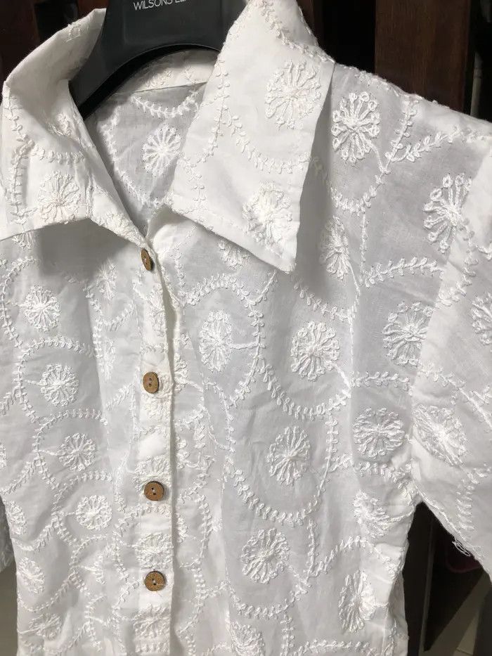 Other Cotton white thread embroidery Size M / US 6-8 / IT 42-44 - 1 Thumbnail