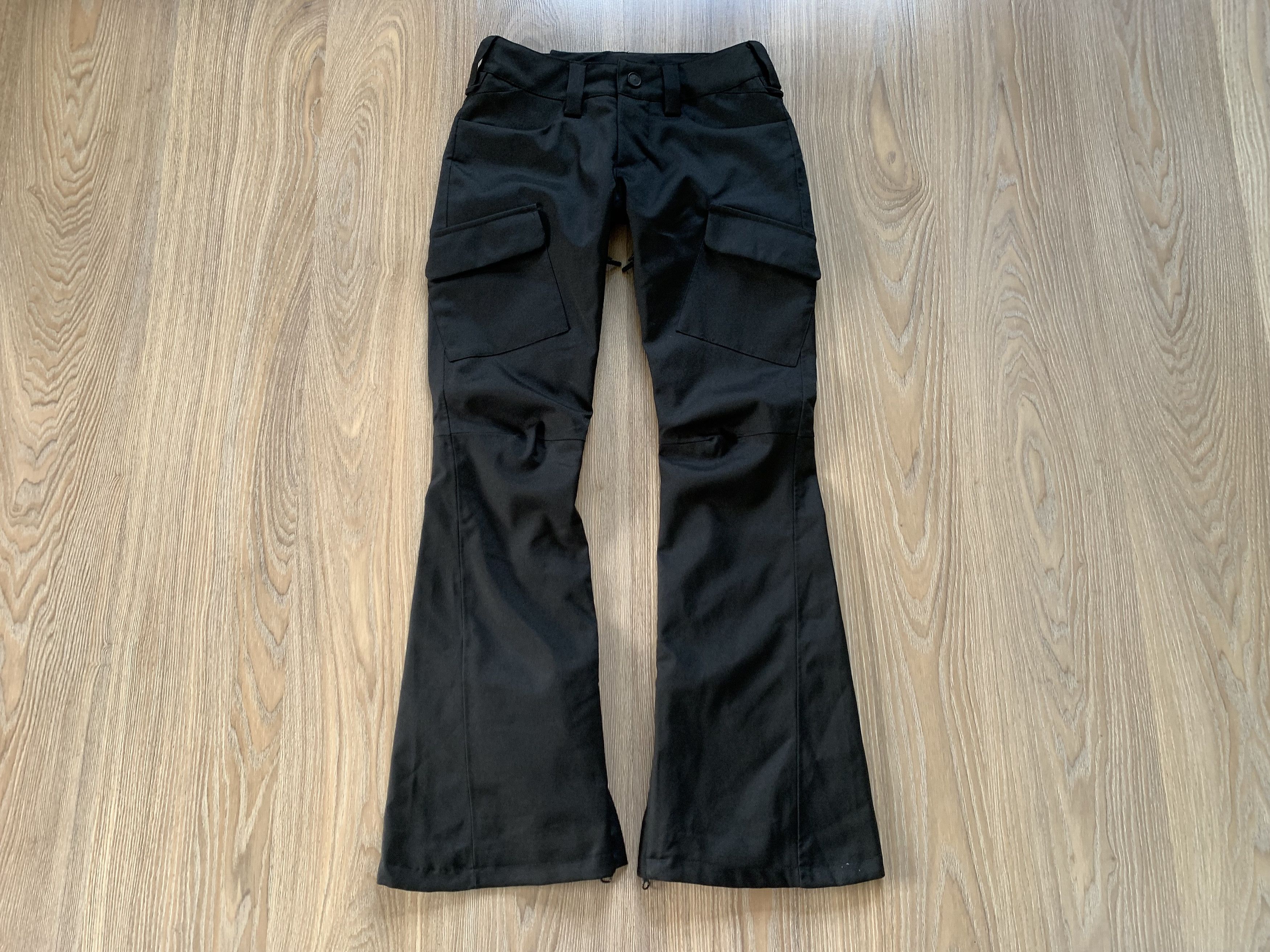Sports Specialties Gsou Snow Womens Bell Bottom Black Ski Pants Size 25" / US 0 / IT 36 - 2 Thumbnail