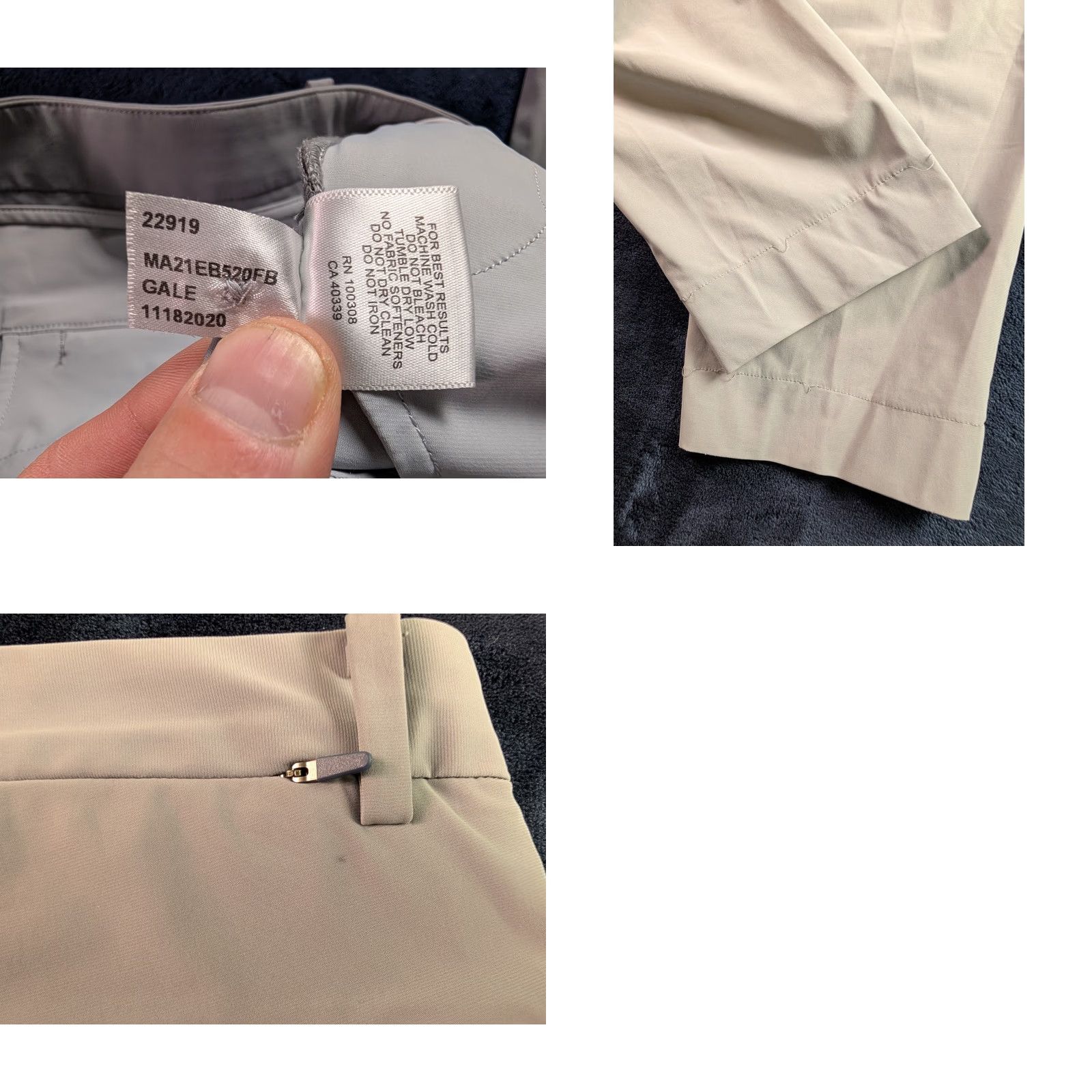 Peter Millar Peter Millar Blade Performance Ankle Sport Golf Pants Mens 36 Gray Short Inseam 30 Regular" Size US 36 / EU 52 - 9 Thumbnail