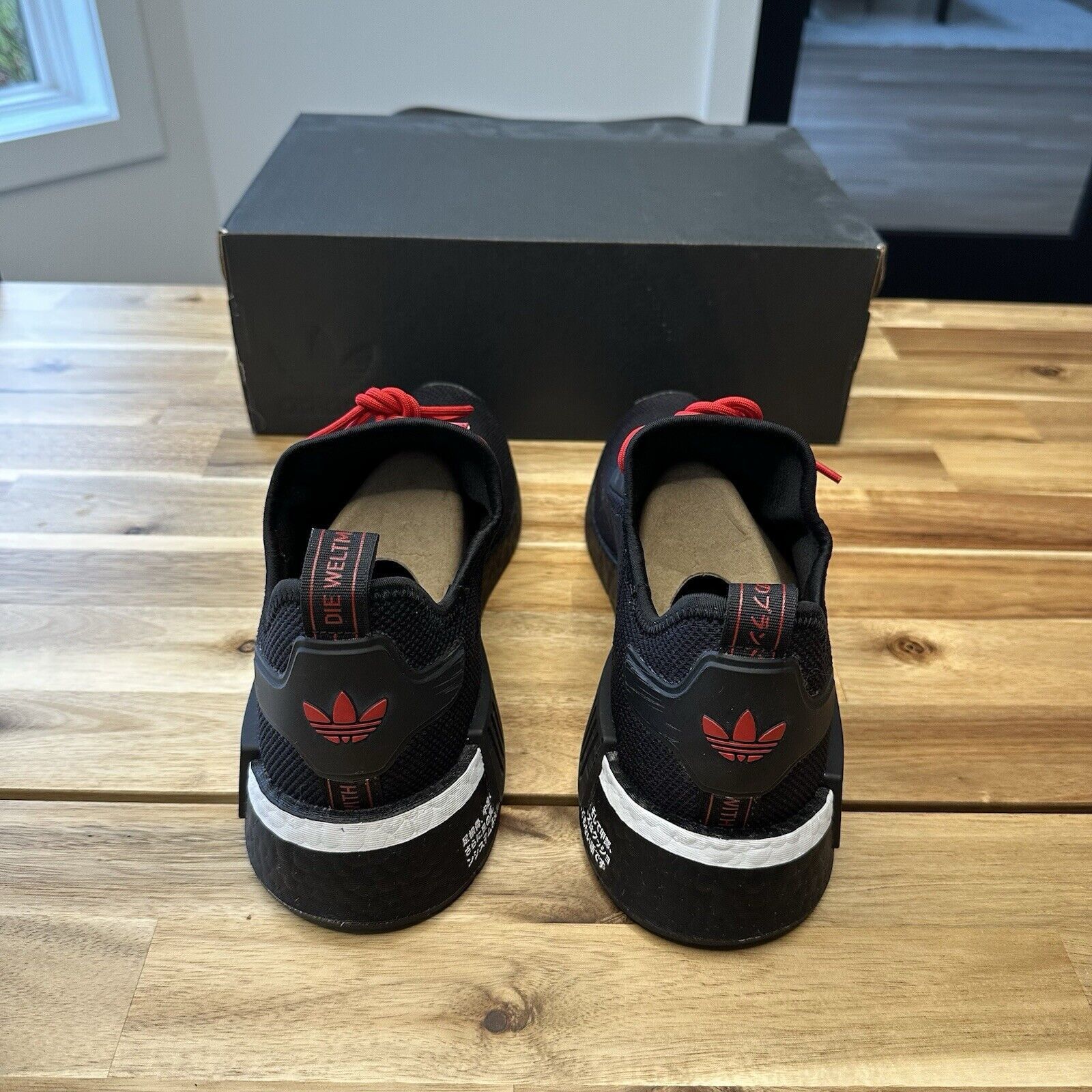 Adidas Adidas NMD_R1 Black Scarlet, Rare! Size US 11 / EU 44 - 4 Thumbnail