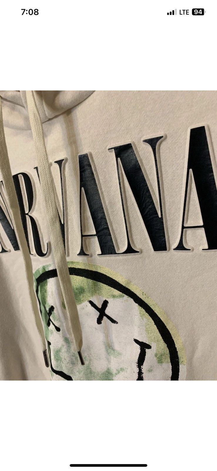 Nirvana New Nirvana mens sz 2XL hoodie cream pullover Size US XXL / EU 58 / 5 - 7 Thumbnail