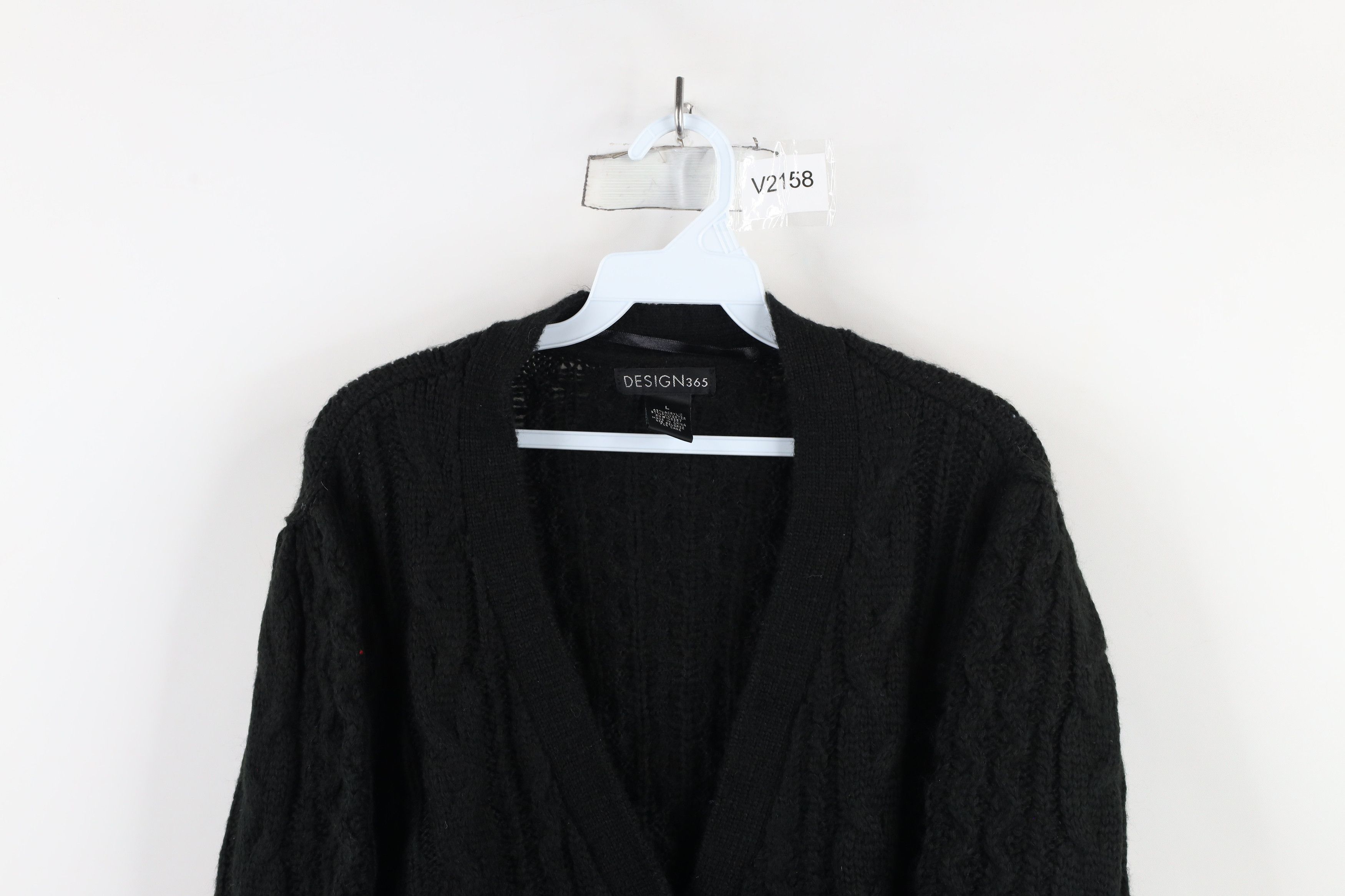 Vintage Deadstock Vintage 90s Streetwear Cable Knit Cardigan Sweater Size L / US 10 / IT 46 - 2 Thumbnail