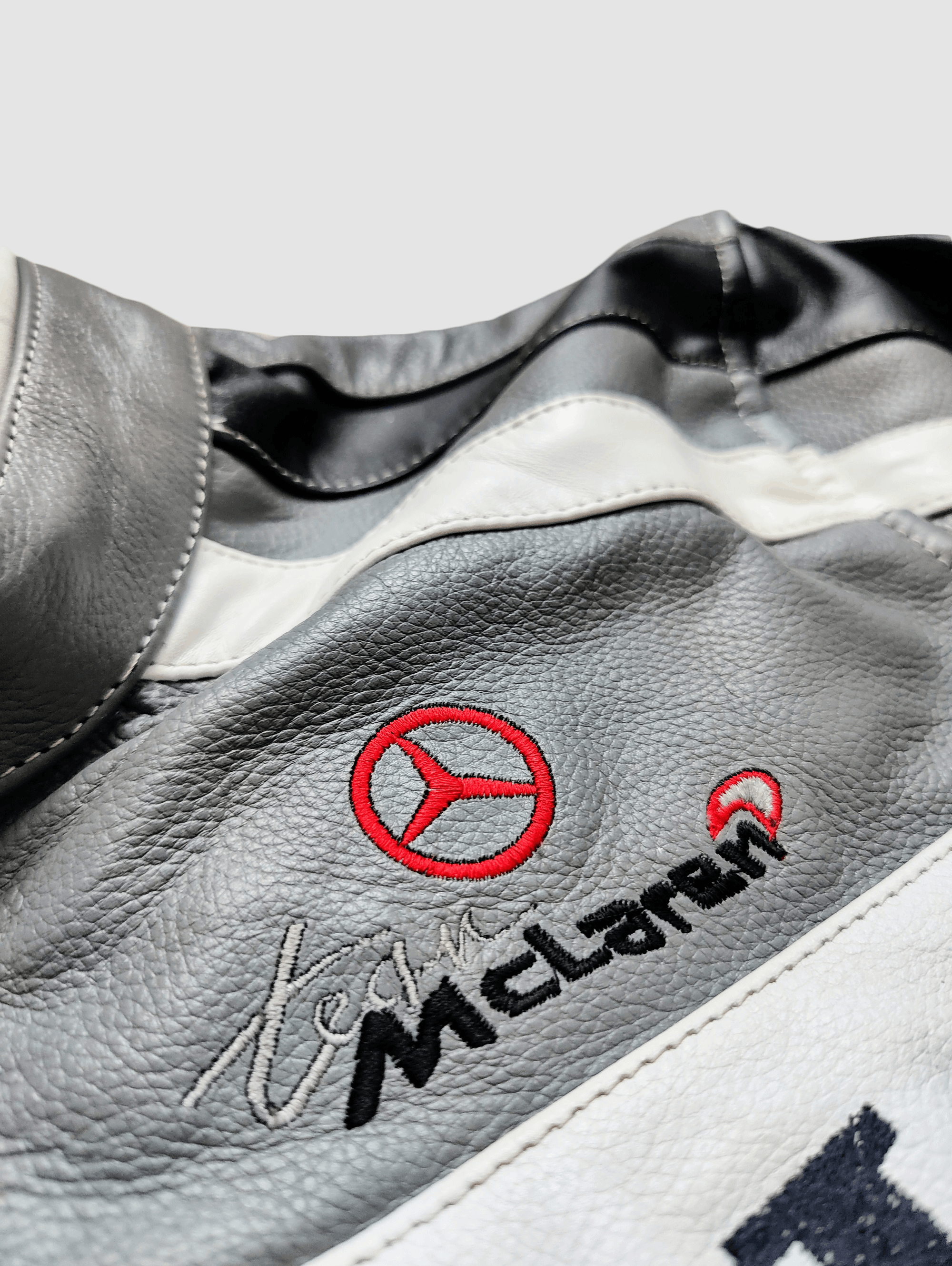 Mercedes-Benz 🔥 Mercedes X Mclaren 🔥 RACING LEATHER JACKET STREETWEAR Size US M / EU 48-50 / 2 - 6 Thumbnail