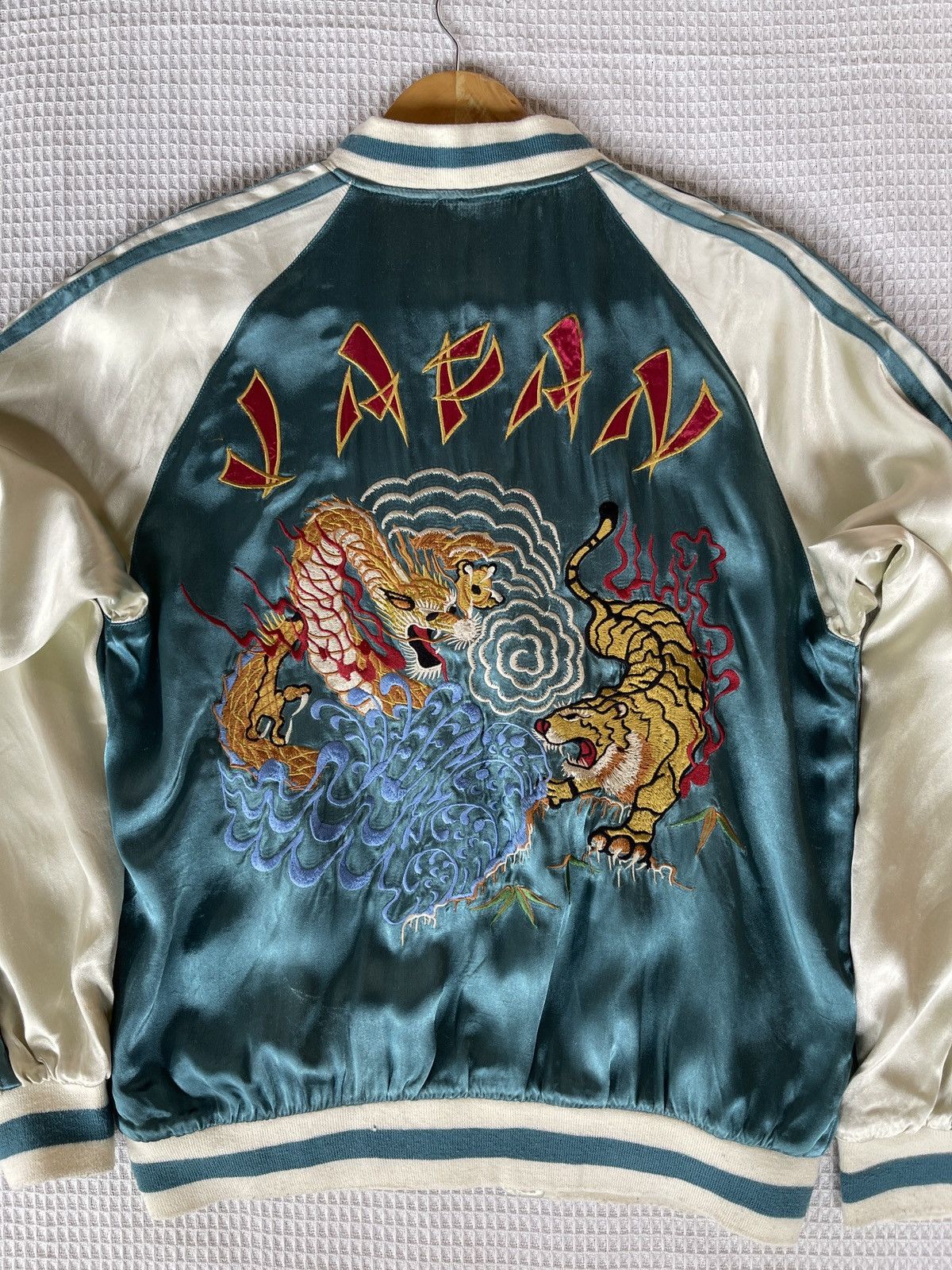 Avirex Rare🔥Vtg AVIREX x SUKAJAN JAPAN Satin Rayon Jacket Size US M / EU 48-50 / 2 - 1 Thumbnail