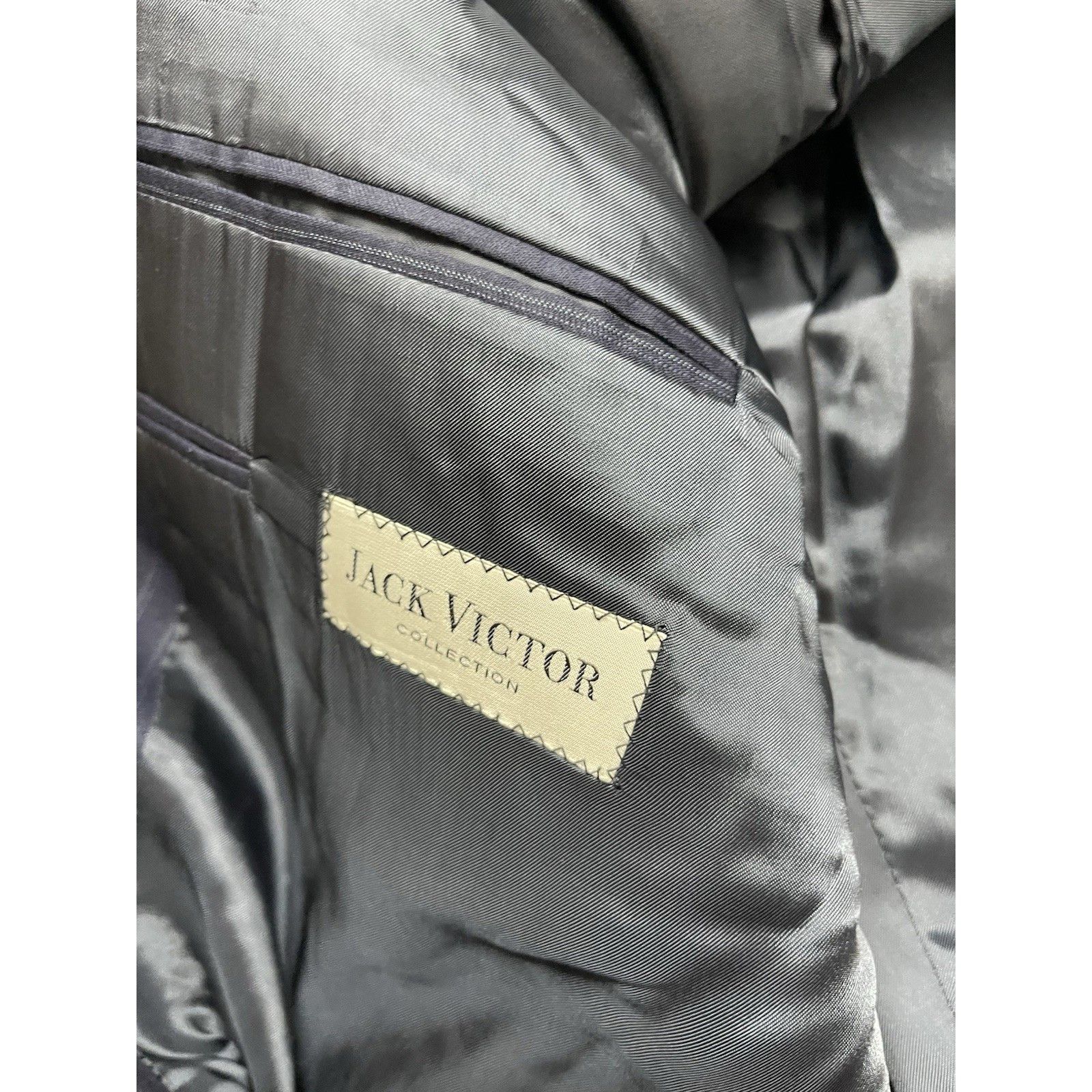 Jack Victor Loro Piana Jack Victor Super 120s Wool Pinstripe Blazer Jack Size 50R - 5 Thumbnail