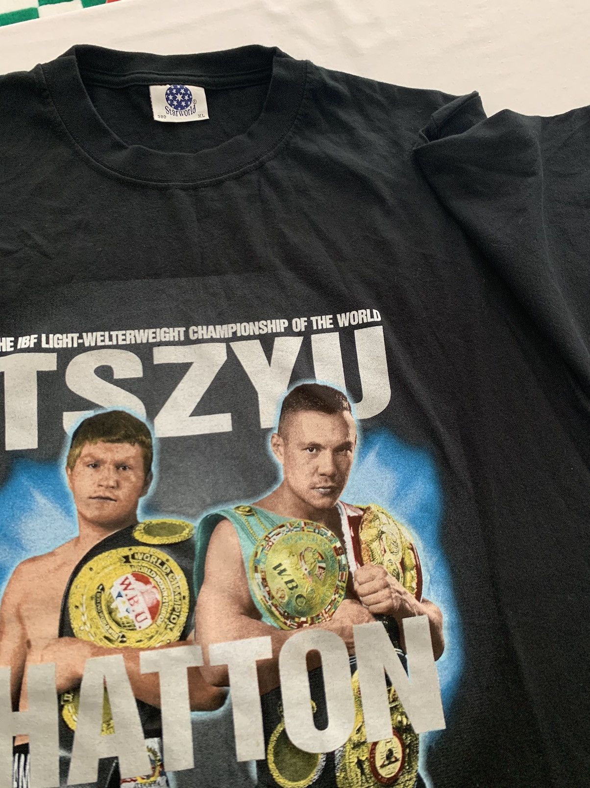 Vintage Vintage 2005 Hatton vs Tszyu T-Shirt Box Size US XL / EU 56 / 4 - 10 Thumbnail