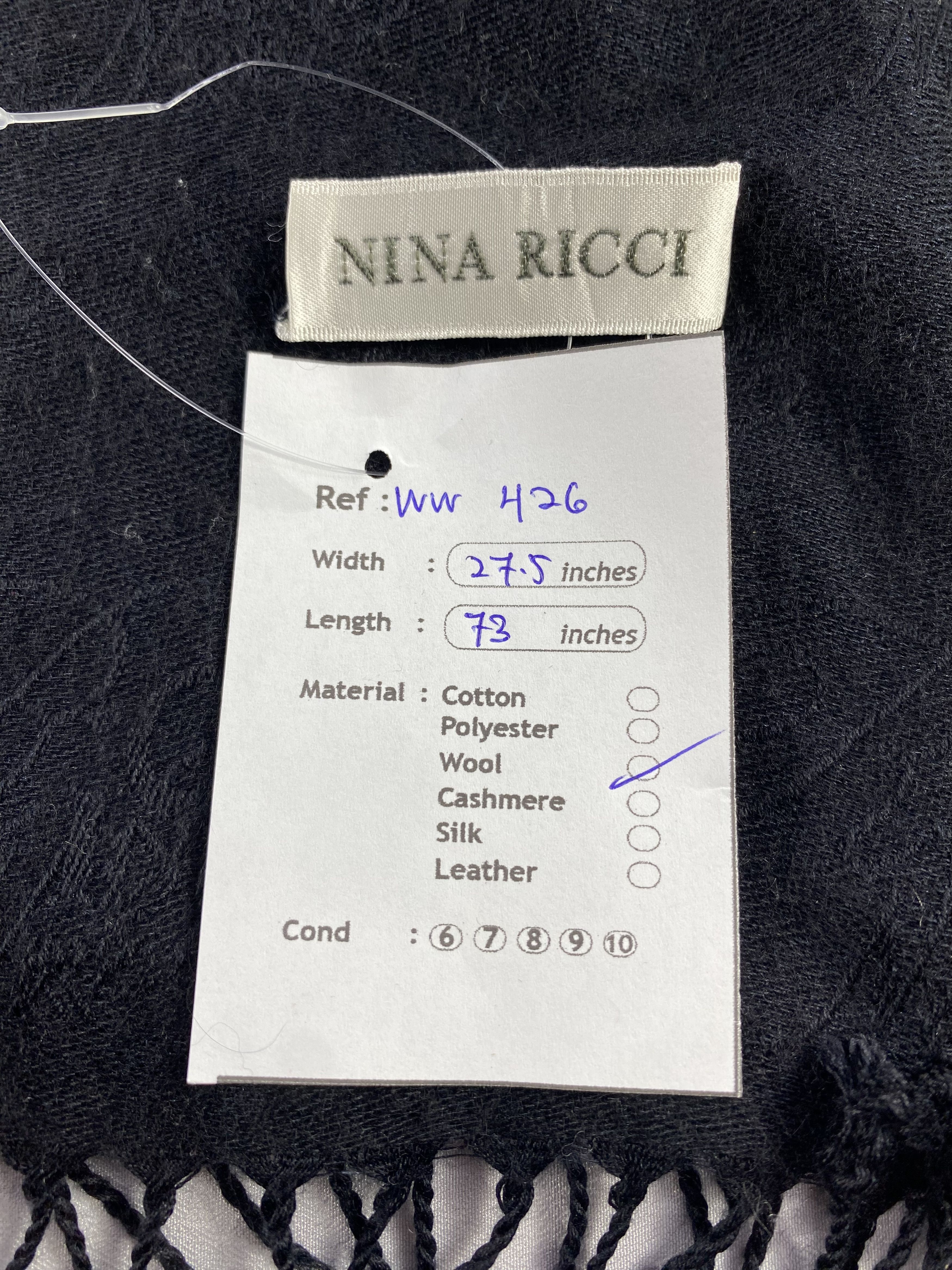 Vintage Nina Ricci Scarf / Muffler / Neckwear Size ONE SIZE - 5 Thumbnail