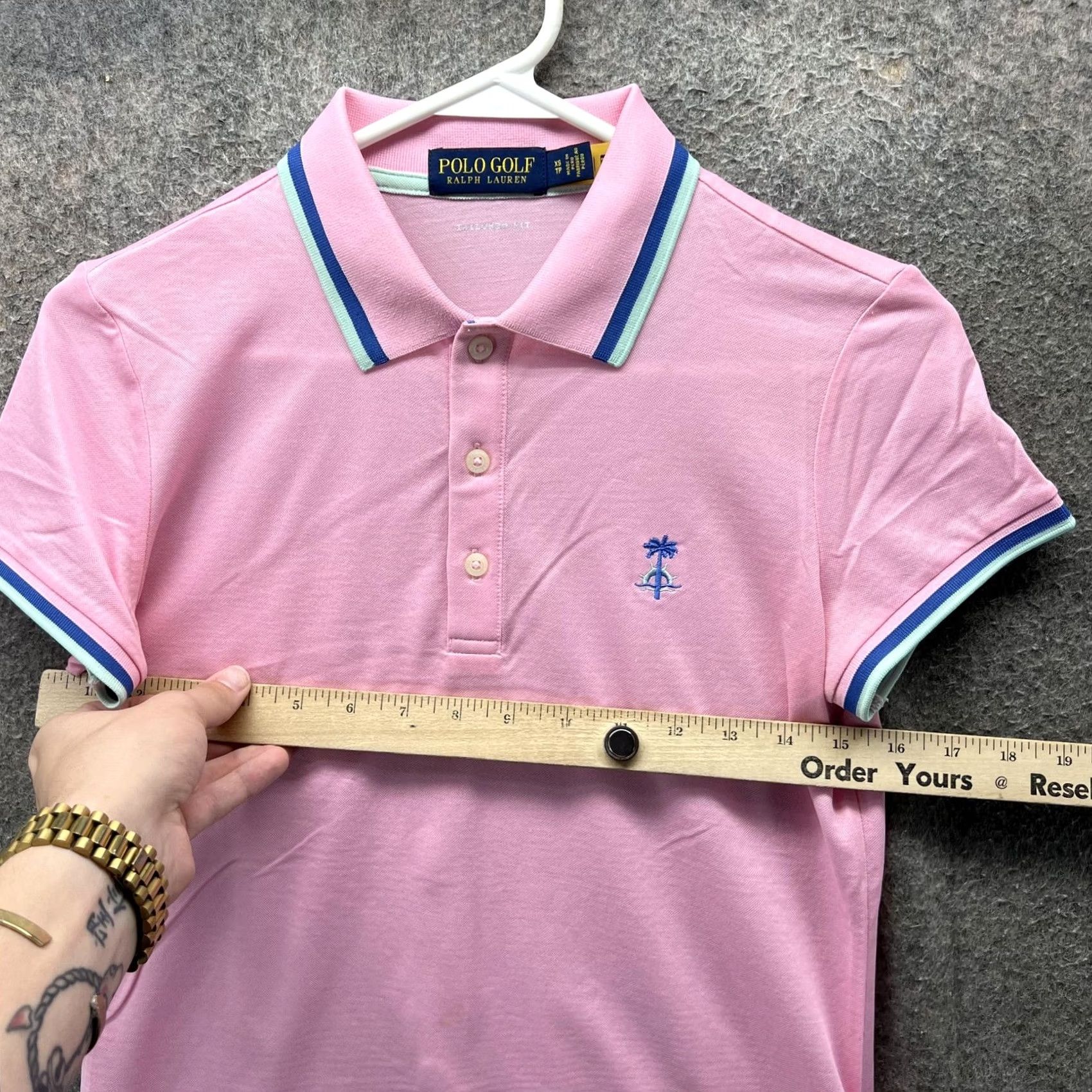 Polo Ralph Lauren VINTAGE Polo Ralph Lauren Polo Shirt Womens XS Pink Palm Tree Golf Performance Logo Size XS / US 0-2 / IT 36-38 - 6 Thumbnail