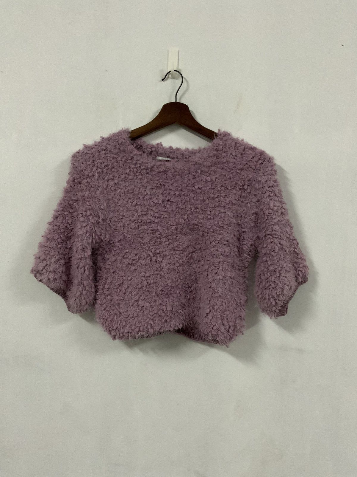 Dazzlin Mohair Fur crop top tank Knitwear