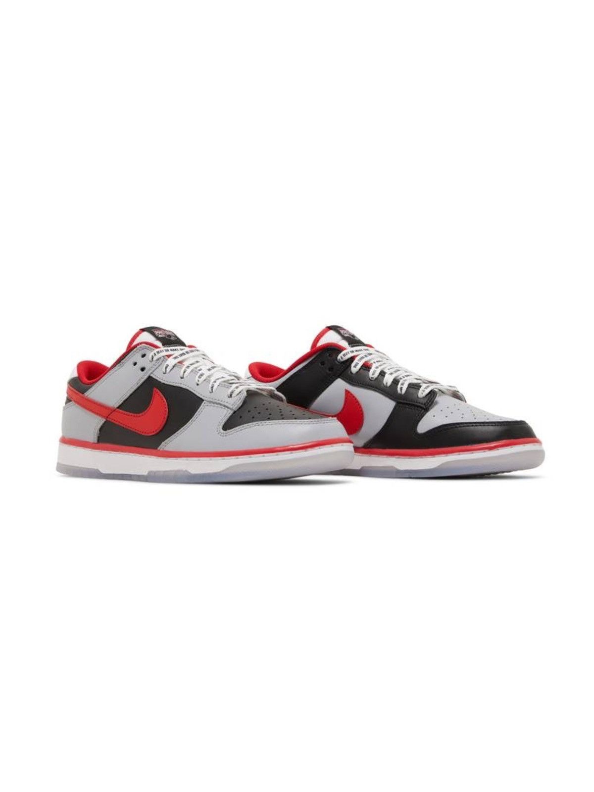 image of Nike Dunk Low Clark Atlanta University Cau Shoes in Black/Tm Scarlet, Men's (Size 11)