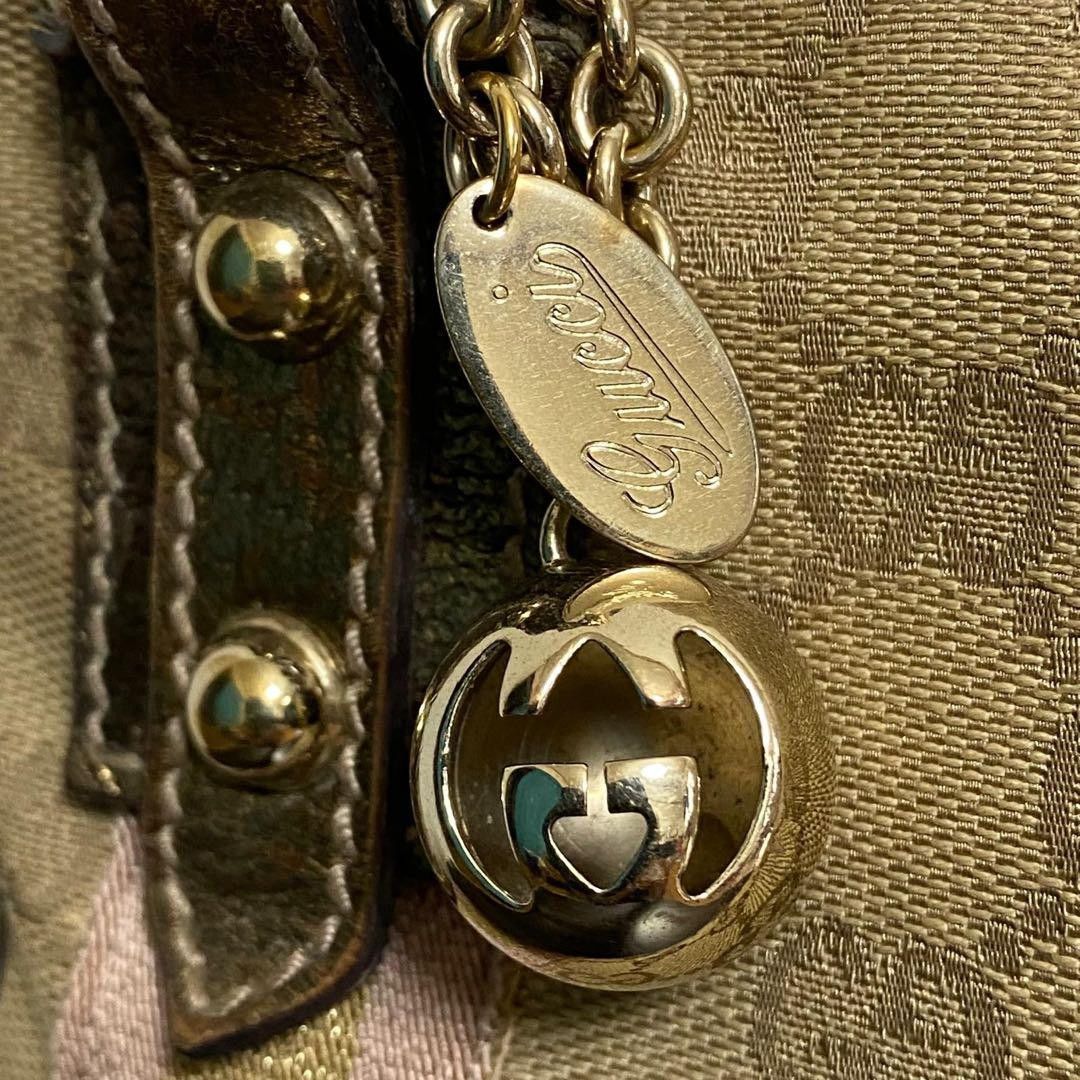 Gucci Gucci - Princesss Shoulder Bag Charm Gold Pink GG Monogram Size ONE SIZE - 4 Thumbnail
