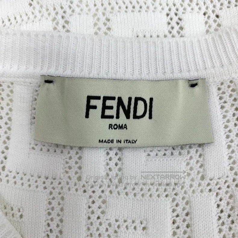 Fendi Fendi White monogram all-over print round neck sleeveless Size XXS / US 00 / IT 34 - 6 Thumbnail