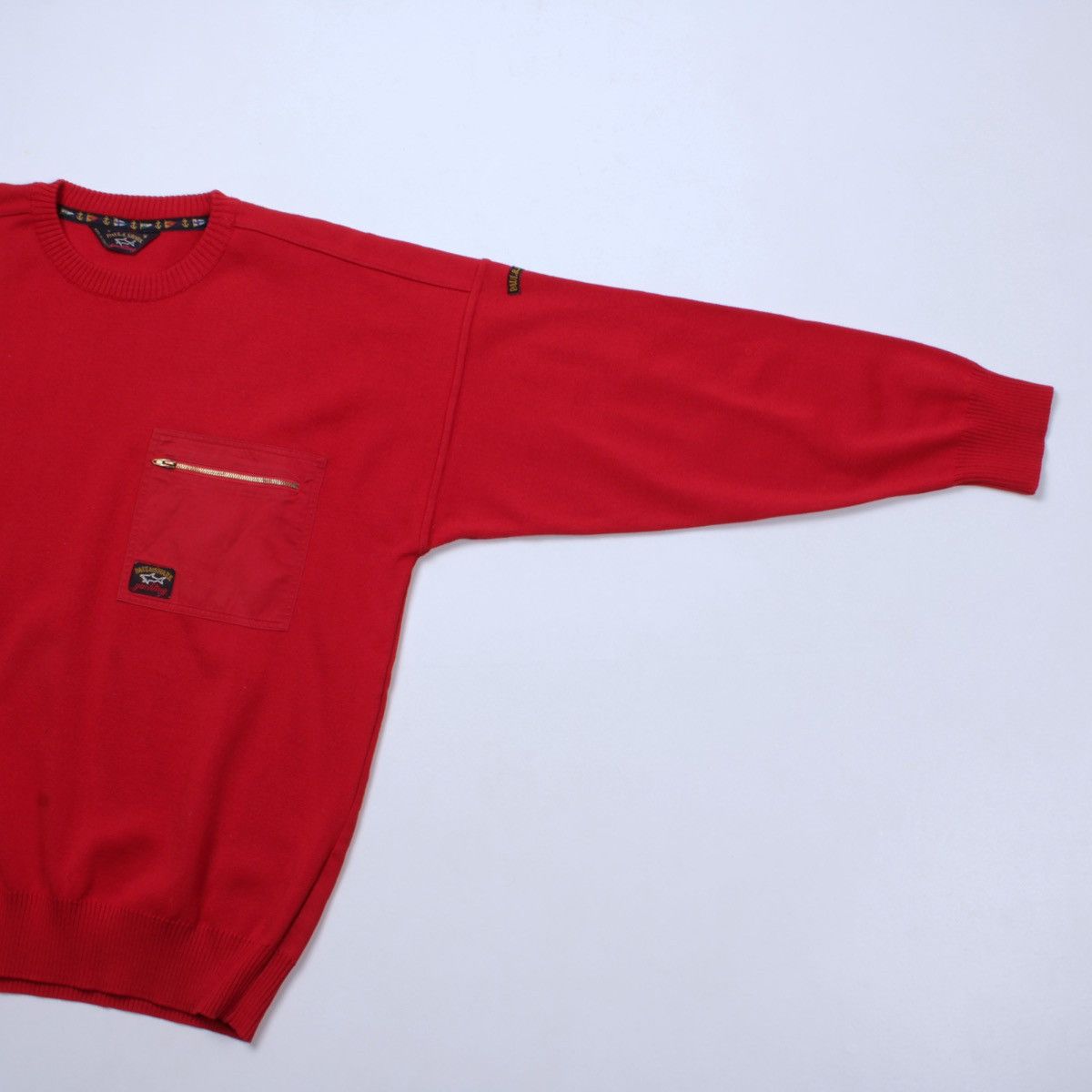 Designer × Paul & Shark × Vintage PAUL SHARK Yachting Vintage Wool Pockets Sweater Italy Size US M / EU 48-50 / 2 - 6 Thumbnail