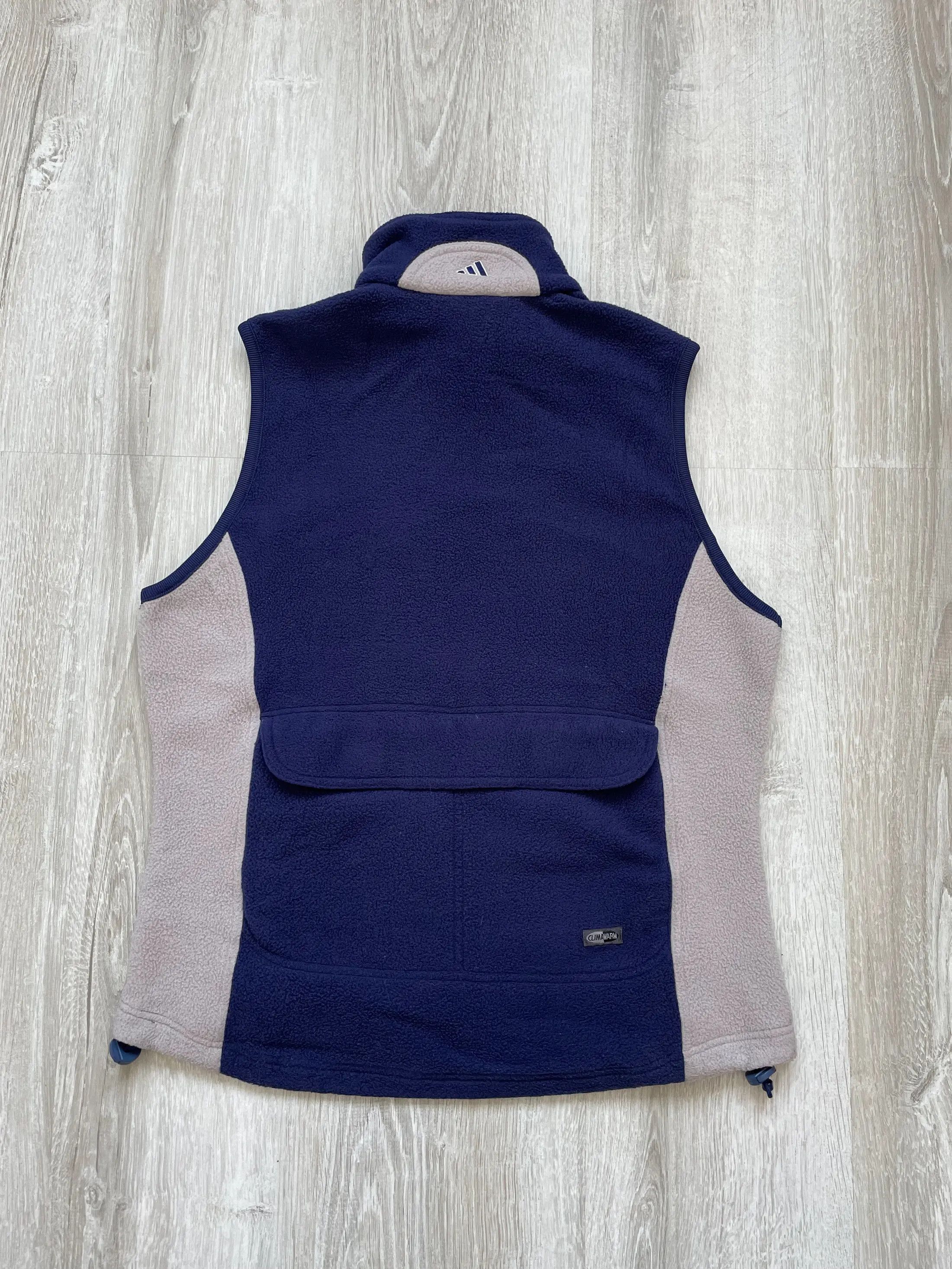 Adidas Vintage 90s Adidas Fleece Track Vest Size US S / EU 44-46 / 1 - 3 Thumbnail