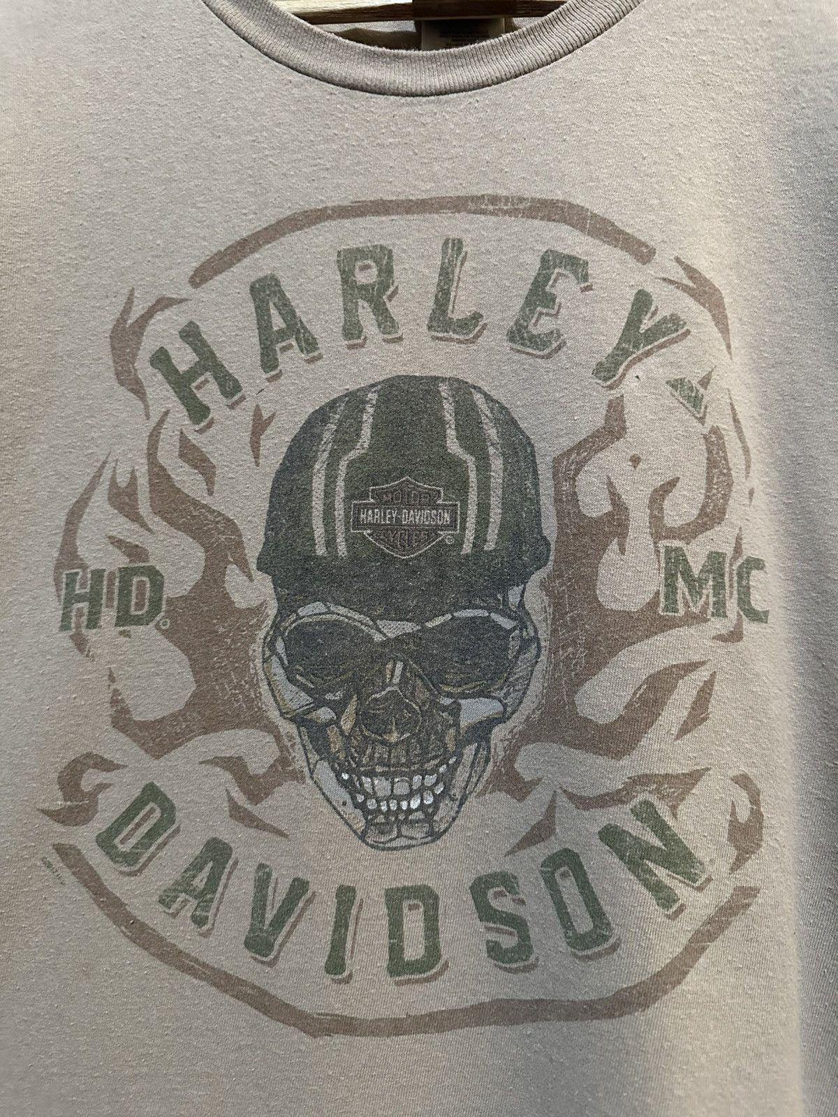 4GSELLER 🪖 Harley Davidson Skull cut off tee Size US XXL / EU 58 / 5 - 2 Thumbnail