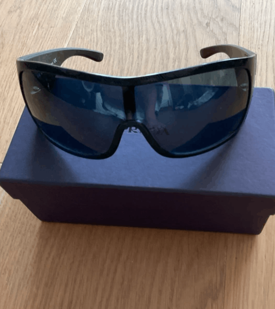 Prada PRADA Sunglasses Wrap Shield Mask Symbole Sport Red Tab Size ONE SIZE - 2 Thumbnail