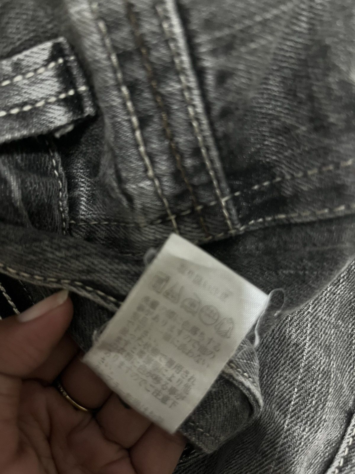 Other Blow By Blue Japanese Gothic Punk Zipper Washed Denim Jeans Size US 28 / EU 44 - 11 Thumbnail