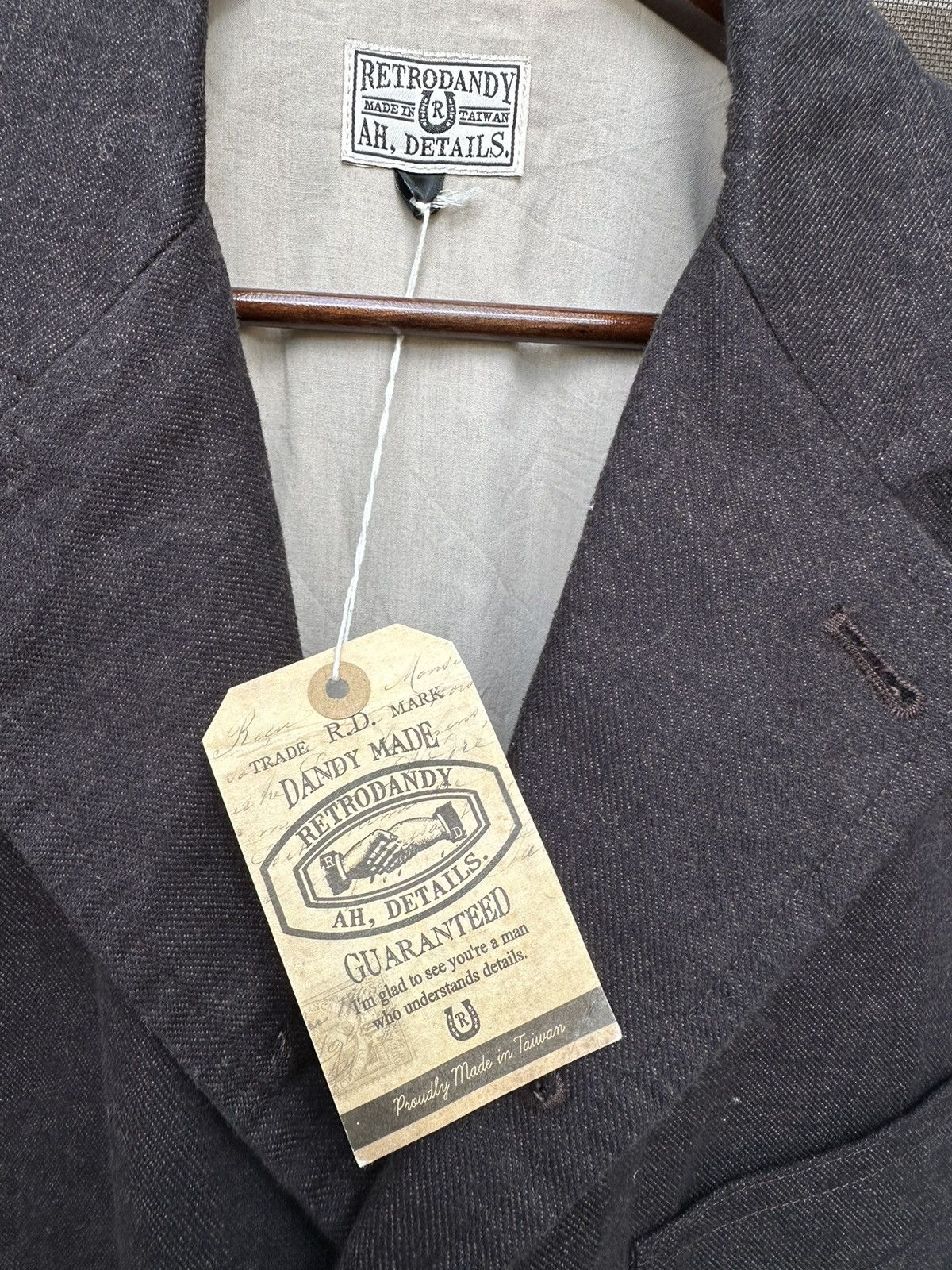 Vintage 👹RetroDandy Rare Design Wool Blazer Jacket Size US M / EU 48-50 / 2 - 11 Thumbnail