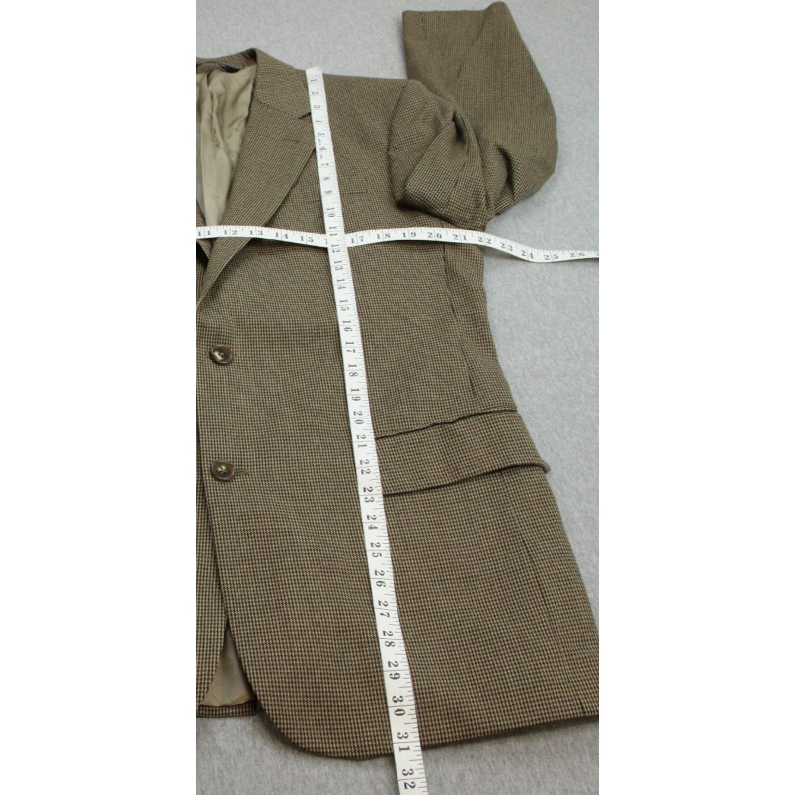 Jos. A. Bank Jos A Bank Blazer Mens 41R Brown Check Wool Signature Colle. Size 40R - 8 Thumbnail